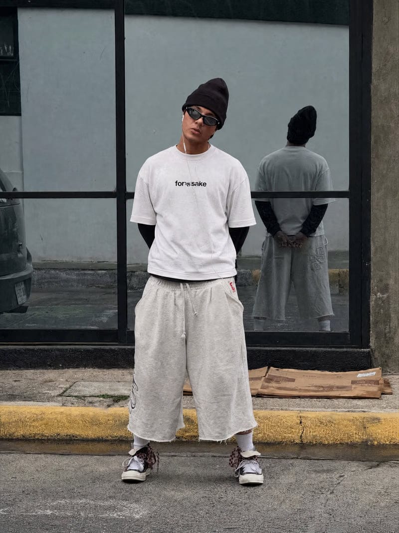 Forfksake Common Sense Double Layered T-Shirt White