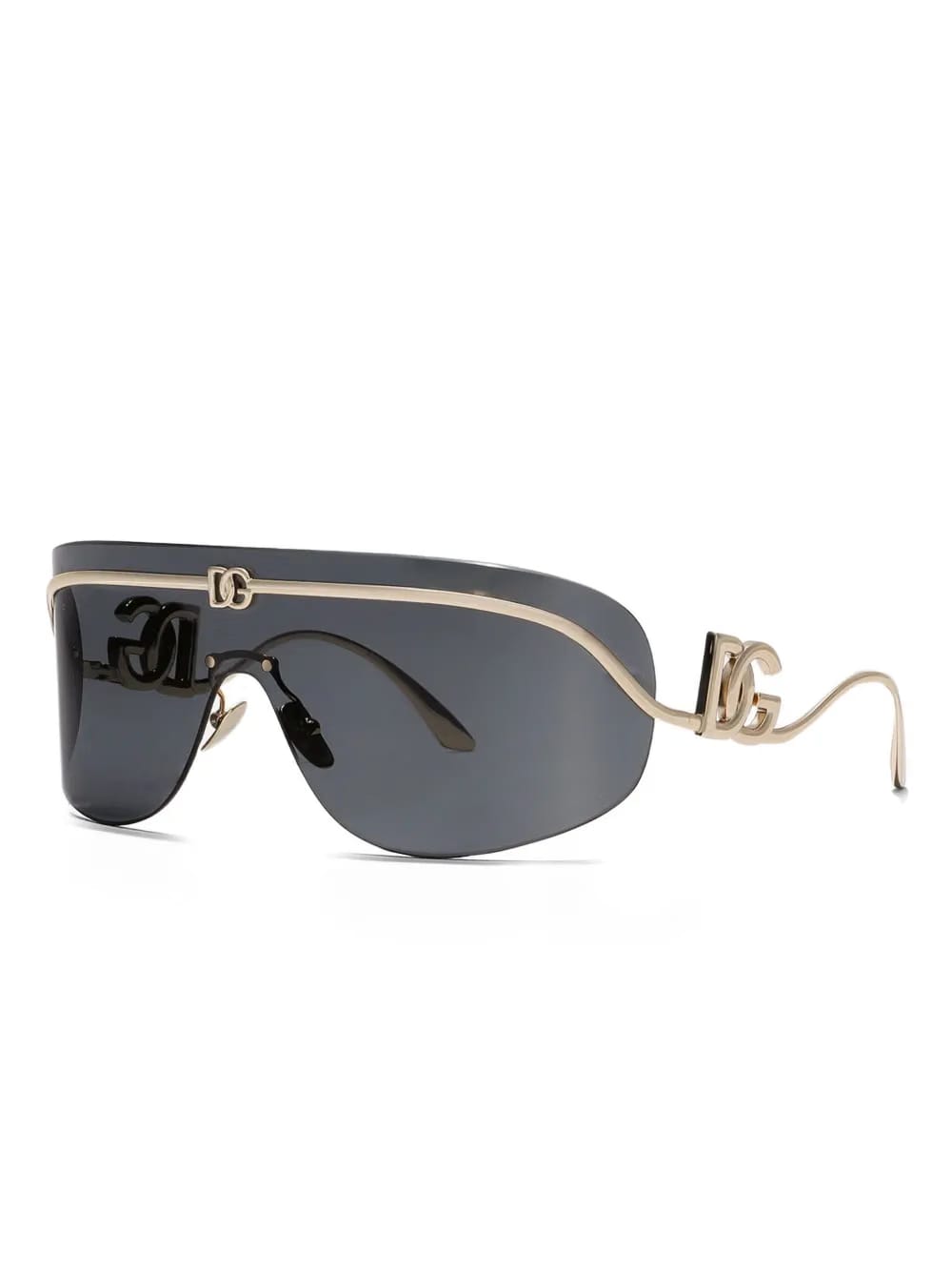 logo-plaque shield-frame sunglasses