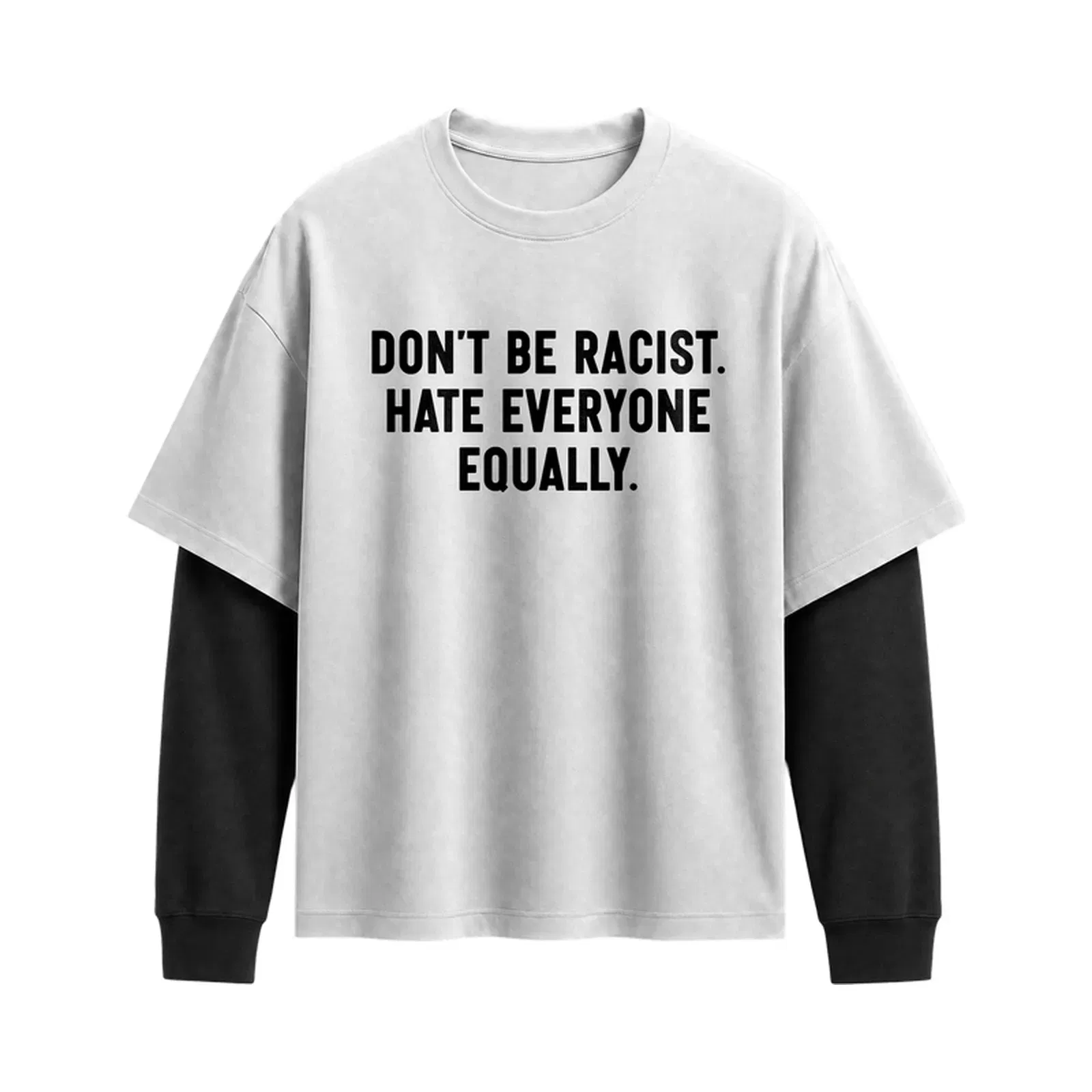 Forfksake Equal Hate Double Layered T-Shirt White