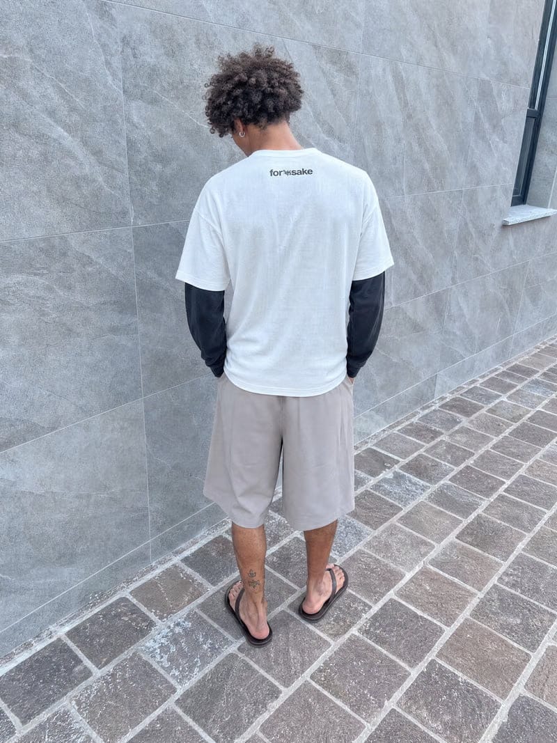 Forfksake Equal Hate Double Layered T-Shirt White