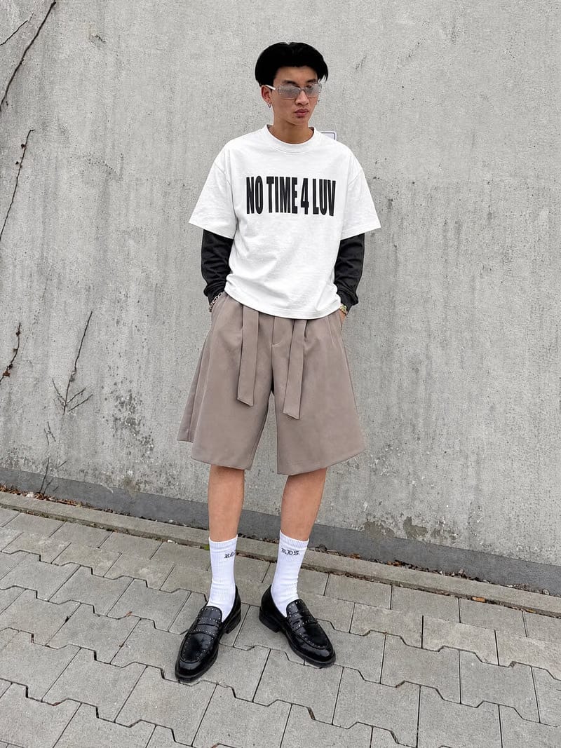 Forfksake No Time Double Layered T-Shirt White