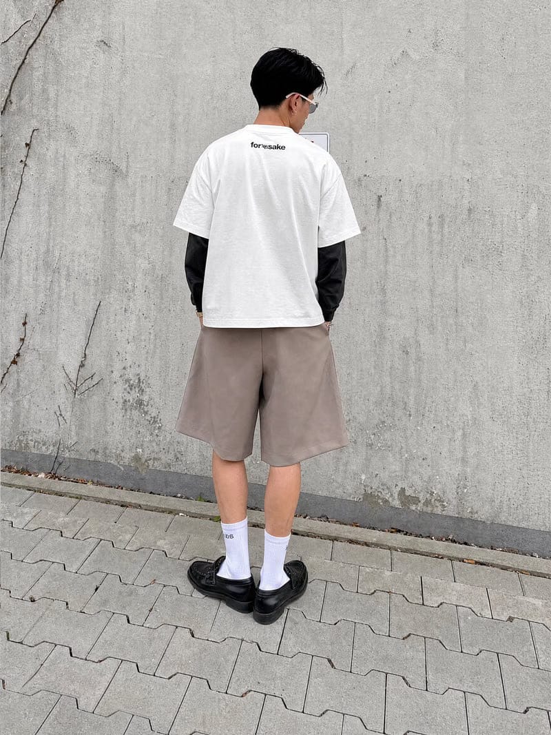 Forfksake No Time Double Layered T-Shirt White