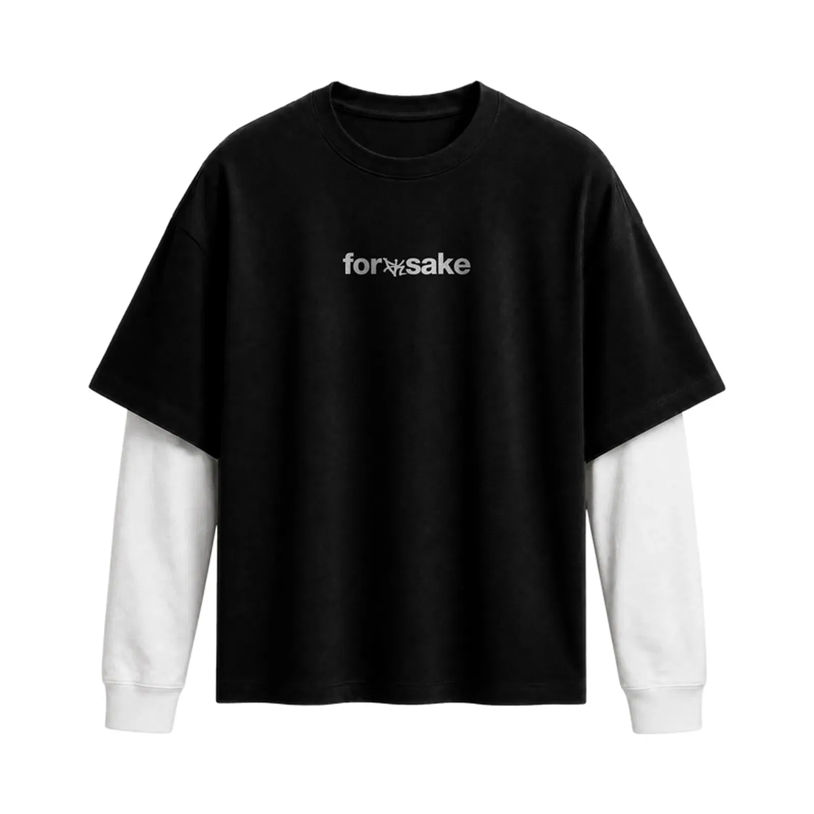 Forfksake Ways To Show Love Double Layered T-Shirt Black