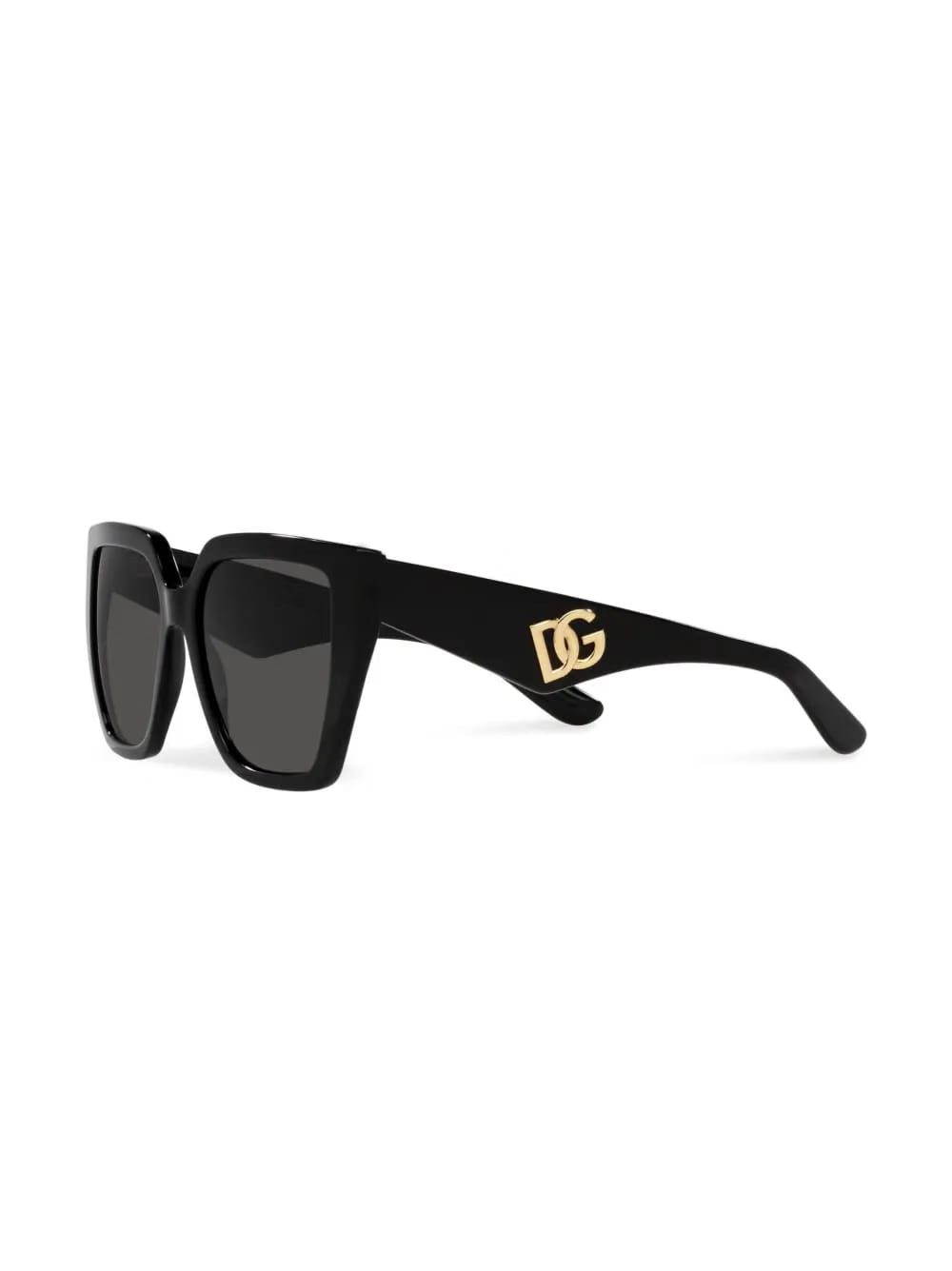 square-frame logo-arm sunglasses