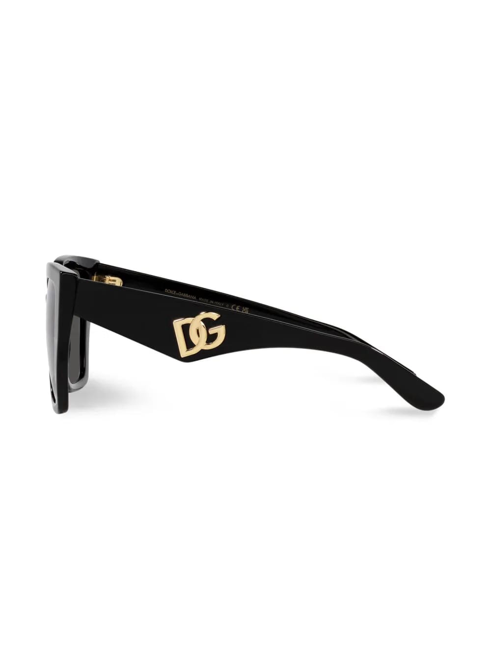 square-frame logo-arm sunglasses
