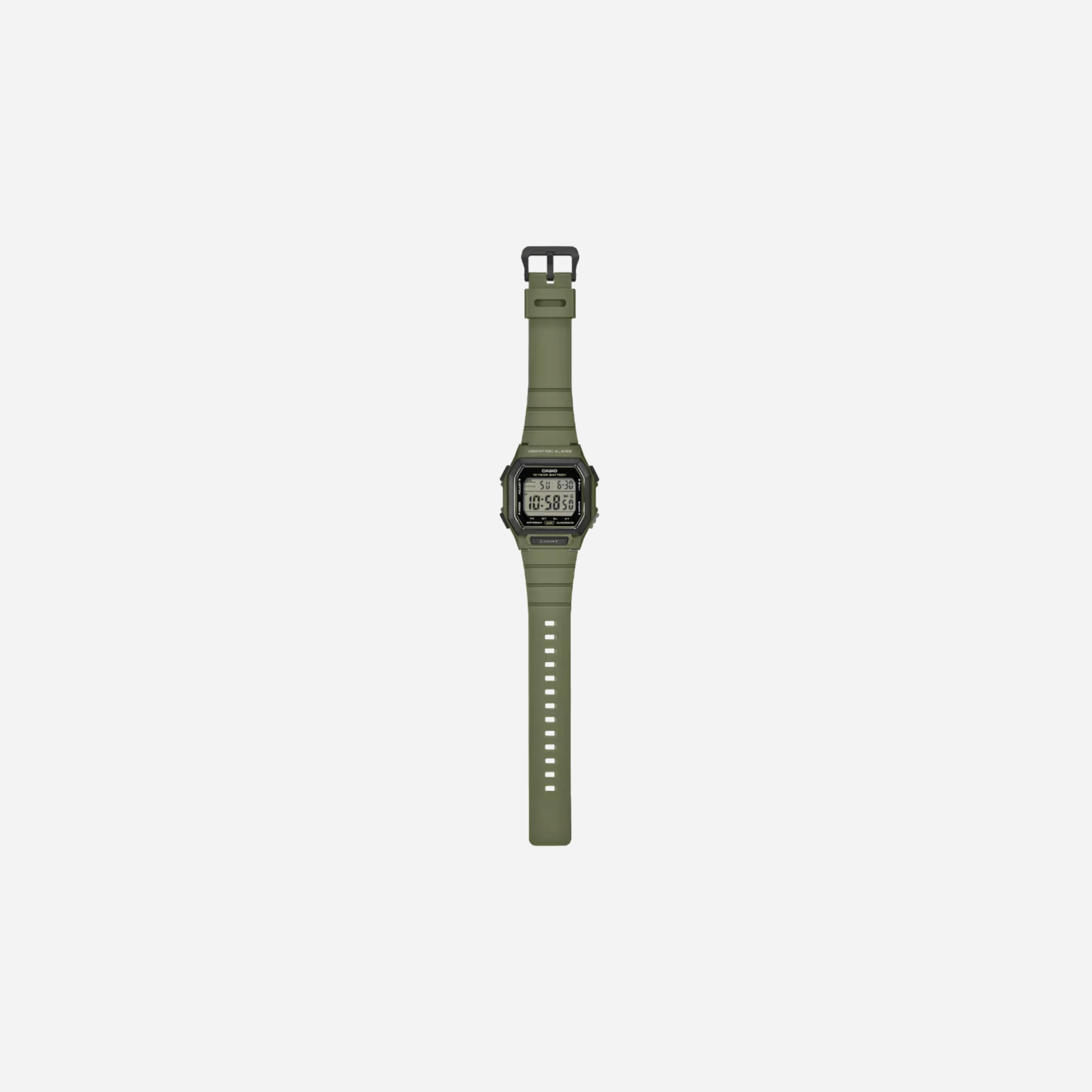 Casio W-738H-3AV Digital Green Resin Strap Watch