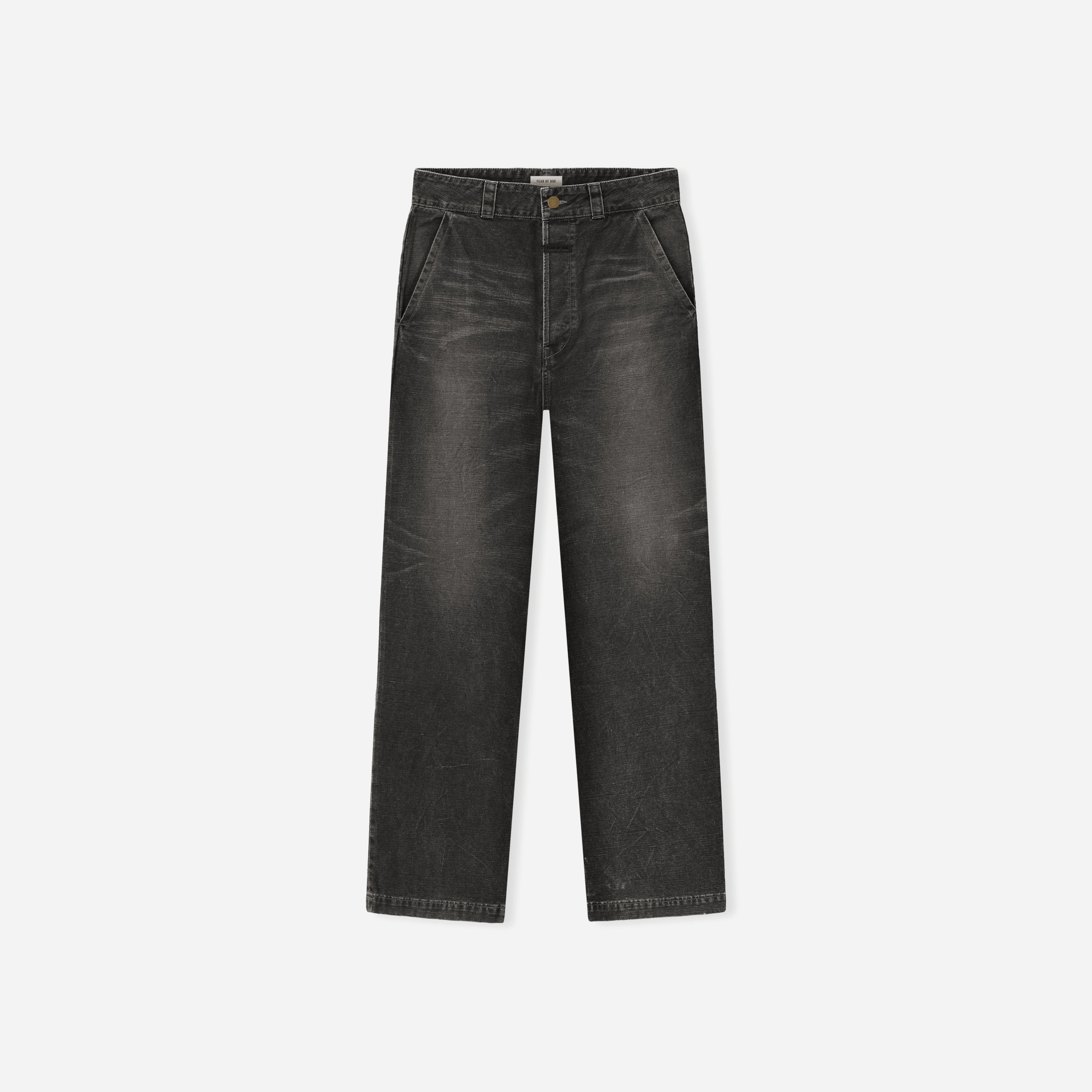 Fear Of God Canvas Utility Pant Washed Black