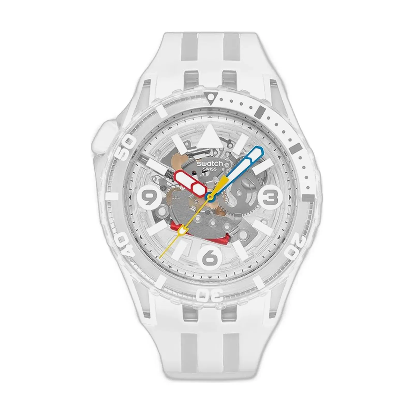 Swatch Scubaqua Aurelia Aurita Quartz Transparent Dial Analog Watch
