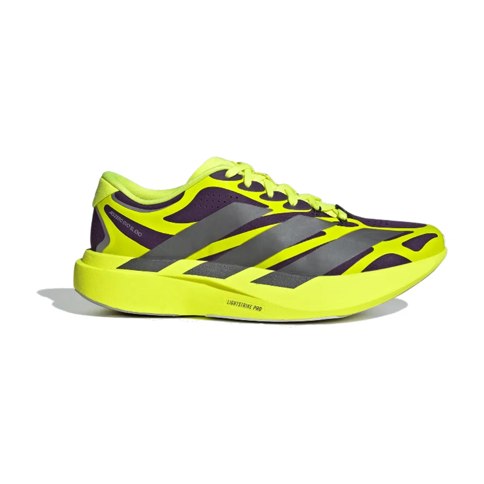 Adidas Adizero Evo SL EXO Aurora Plum / Iron Metallic / Solar Yellow