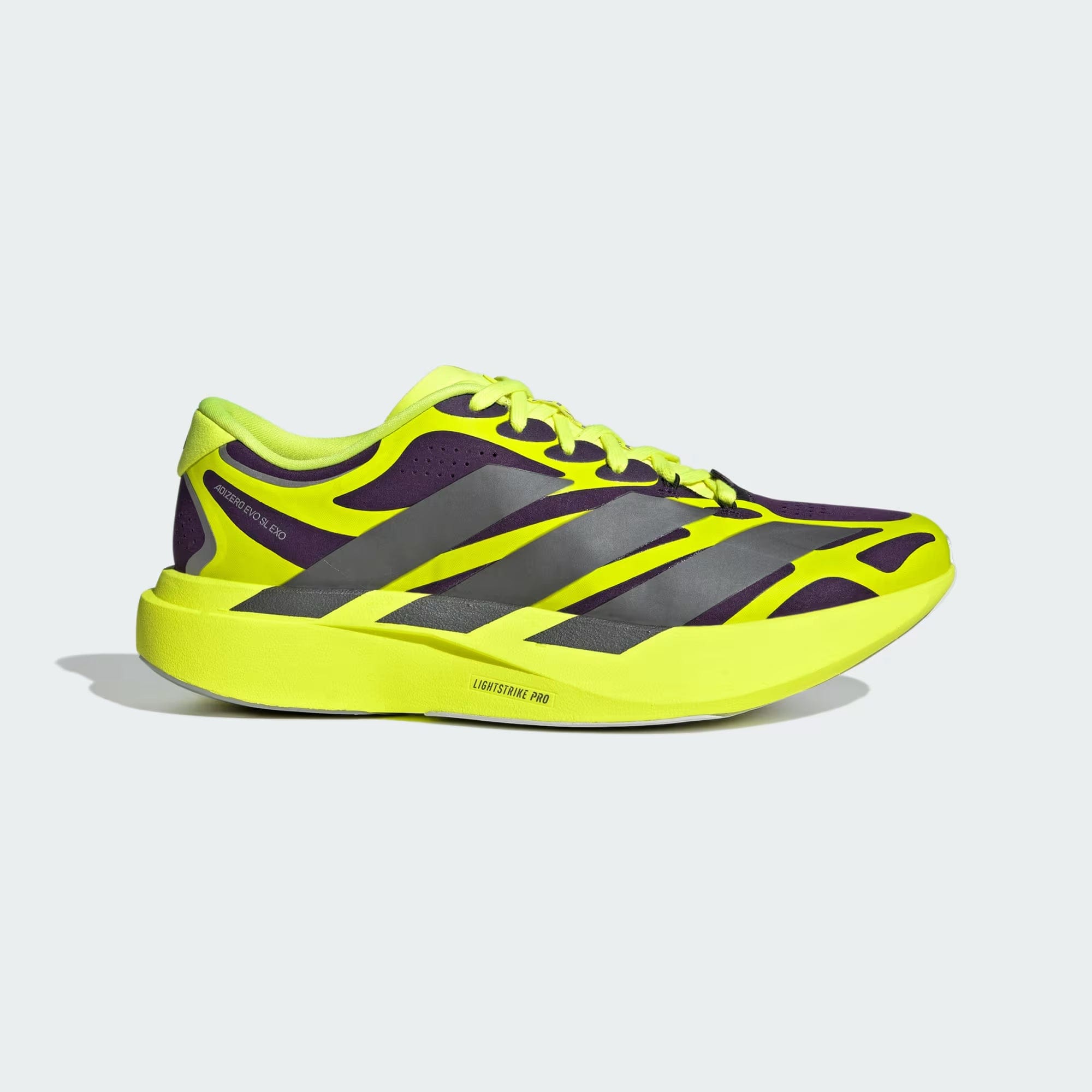 Adidas Adizero Evo SL EXO Aurora Plum / Iron Metallic / Solar Yellow