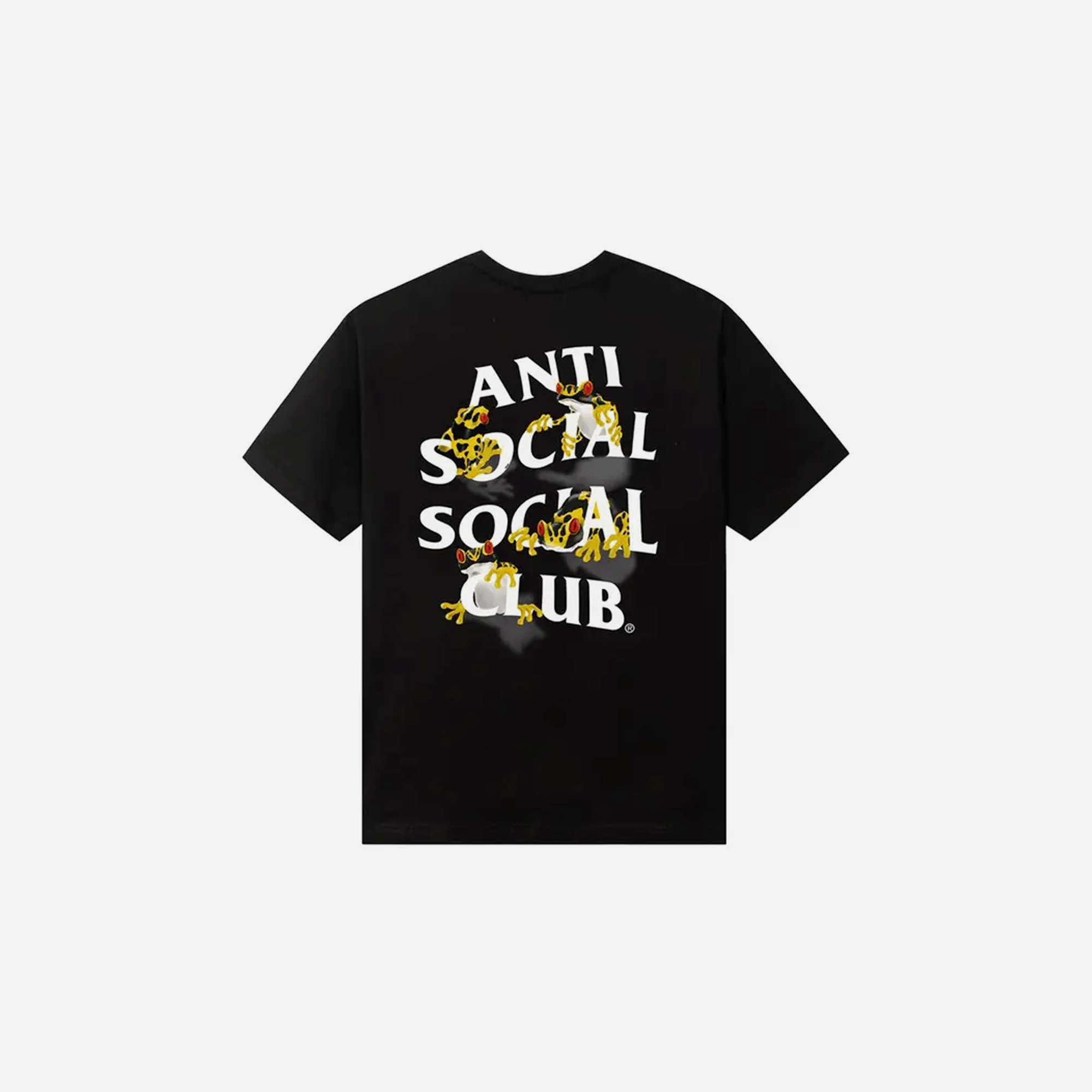 Anti Social Social Club Yellow Banded Black Tee