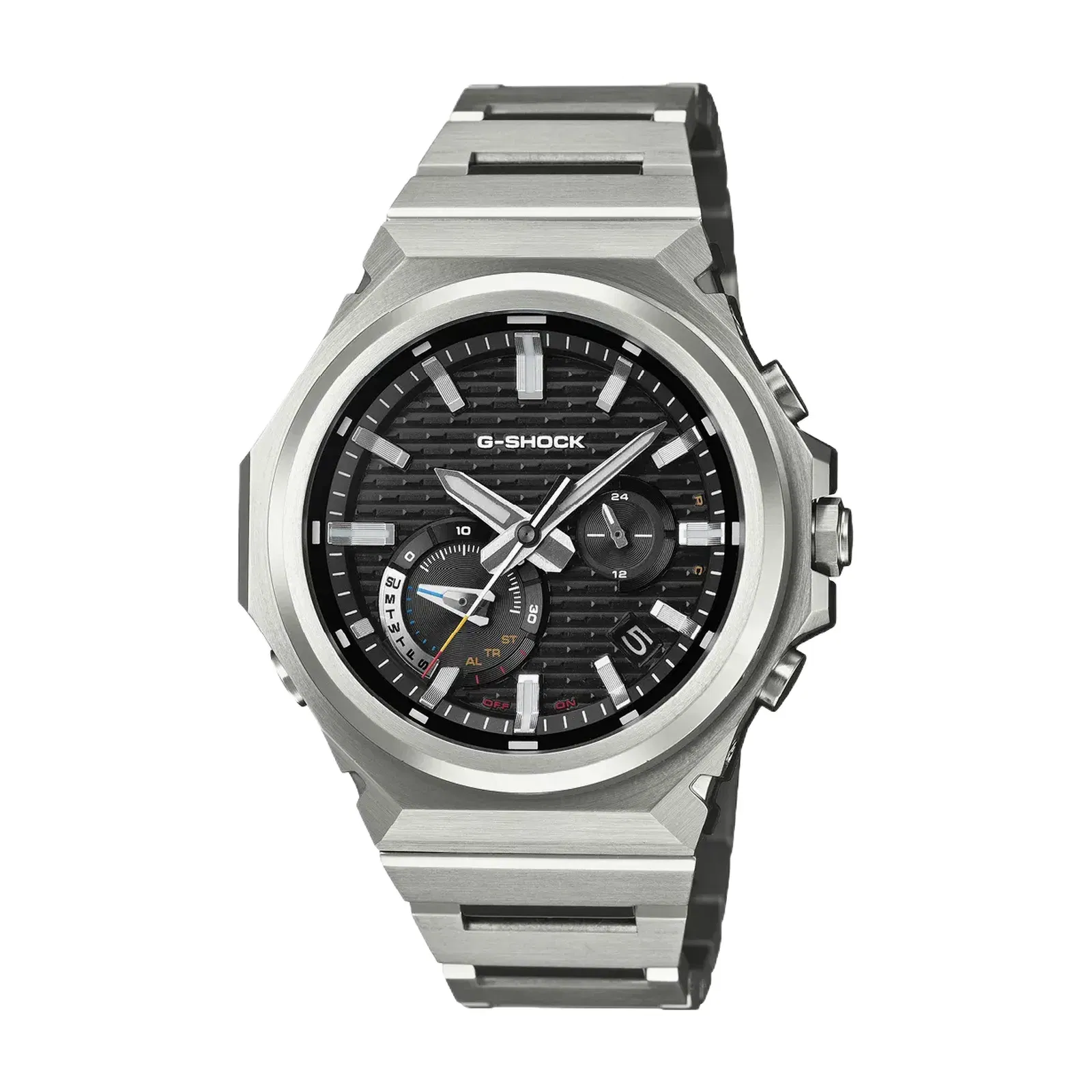 Casio G-Shock GST-B1000D-1ADR Solar Black Dial Analog Stainless Steel Watch