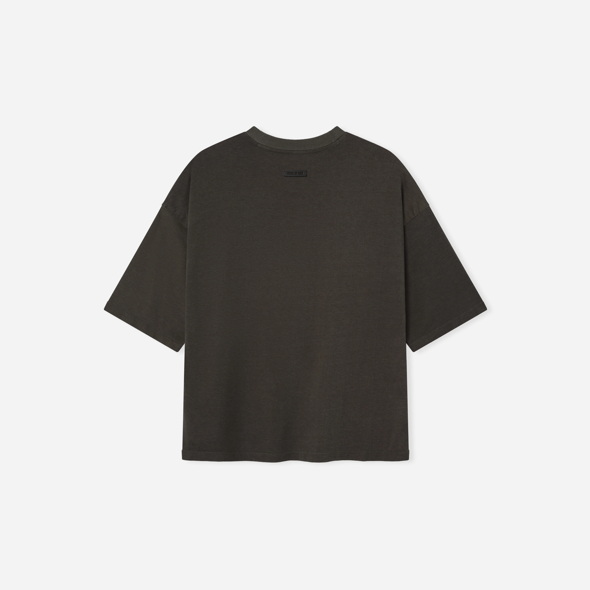 Fear Of God Cotton Viscose Relaxed T-Shirt Off Black