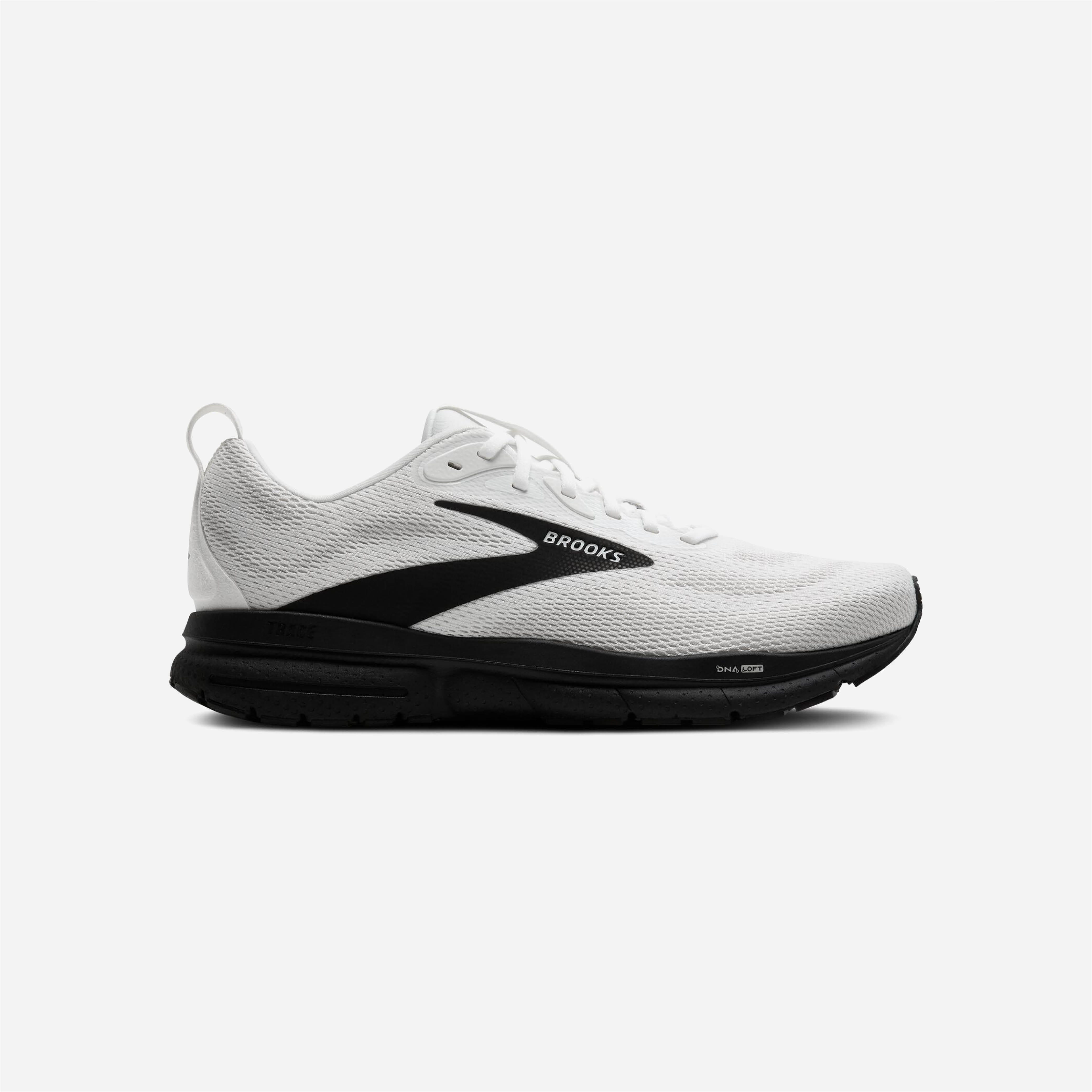 Brooks Trace 4 Bright White Oyster Black
