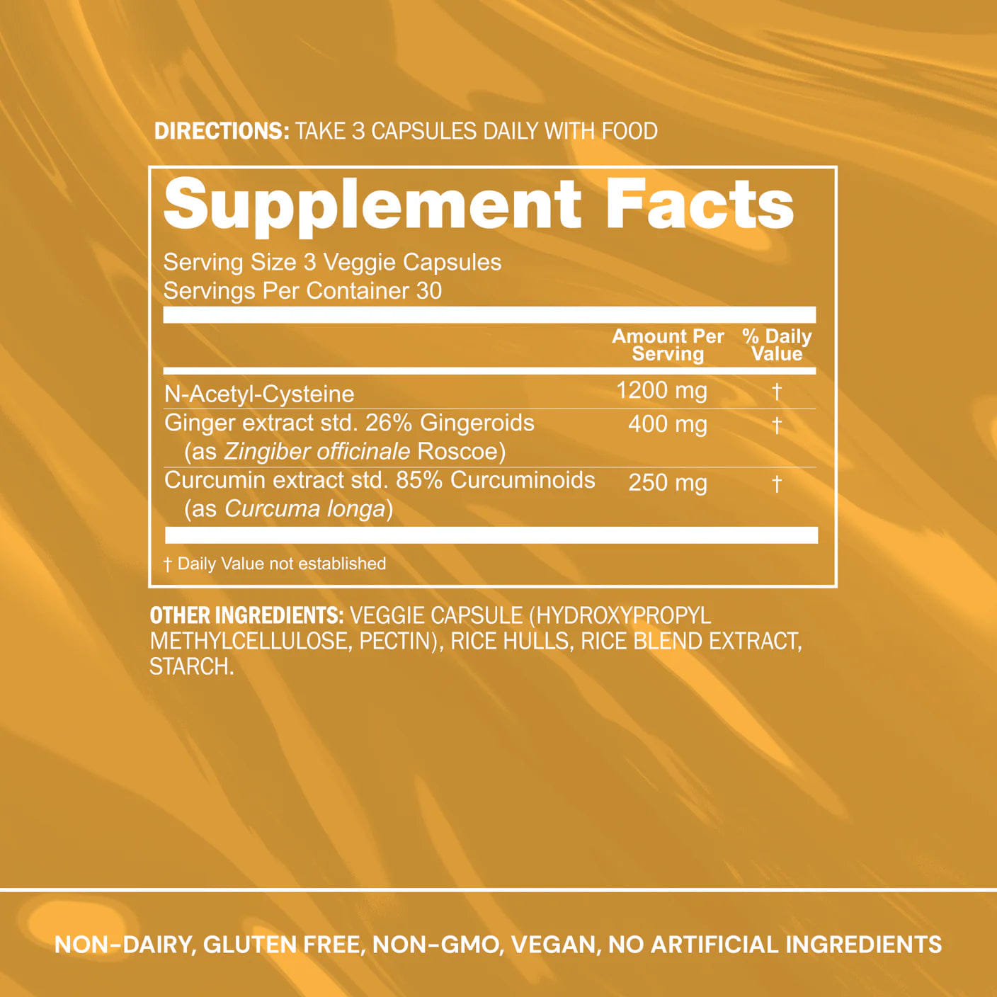 Blueprint Bryan Johnson NAC + Ginger + Curcumin