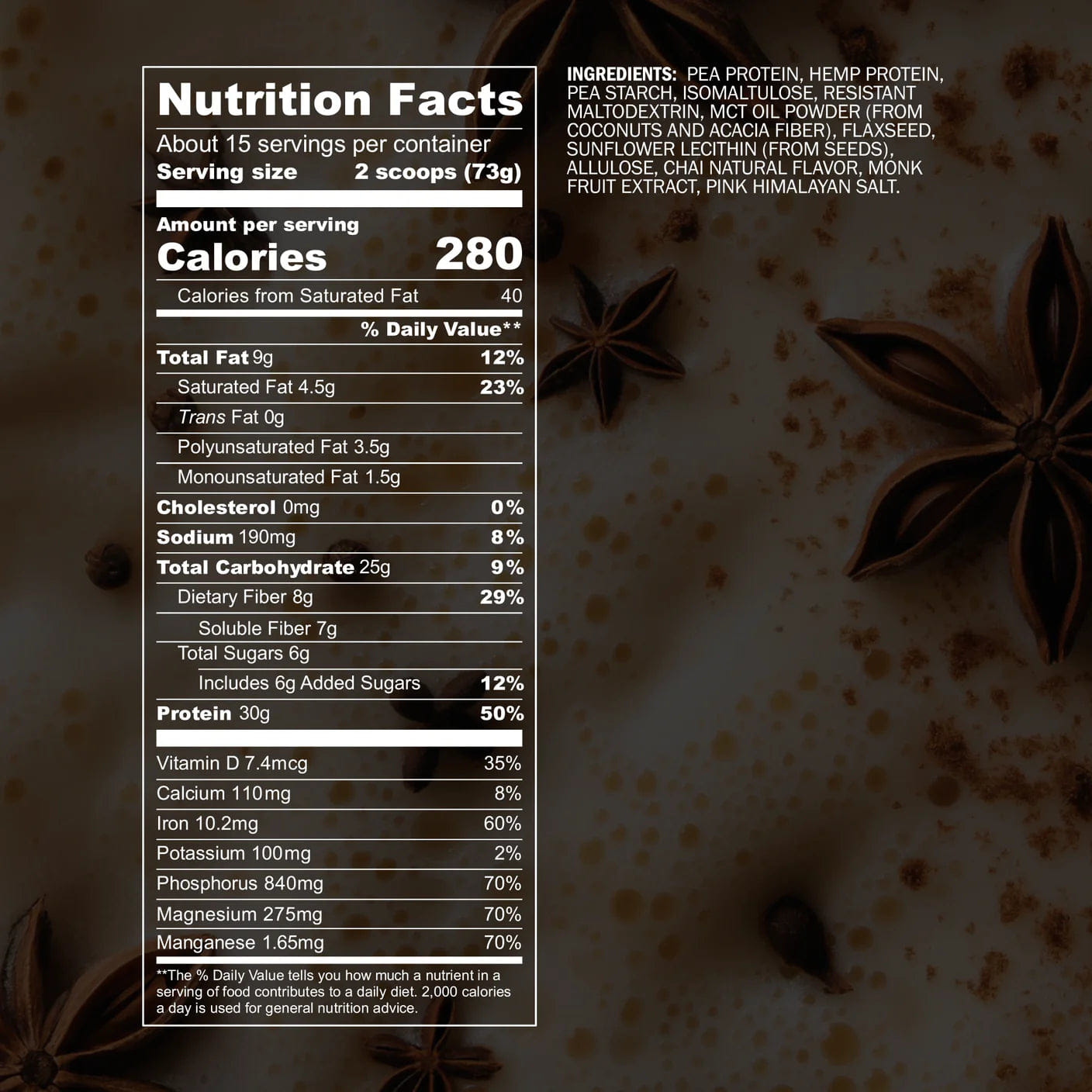 Blueprint Bryan Johnson Metabolic Protein Powder Chai