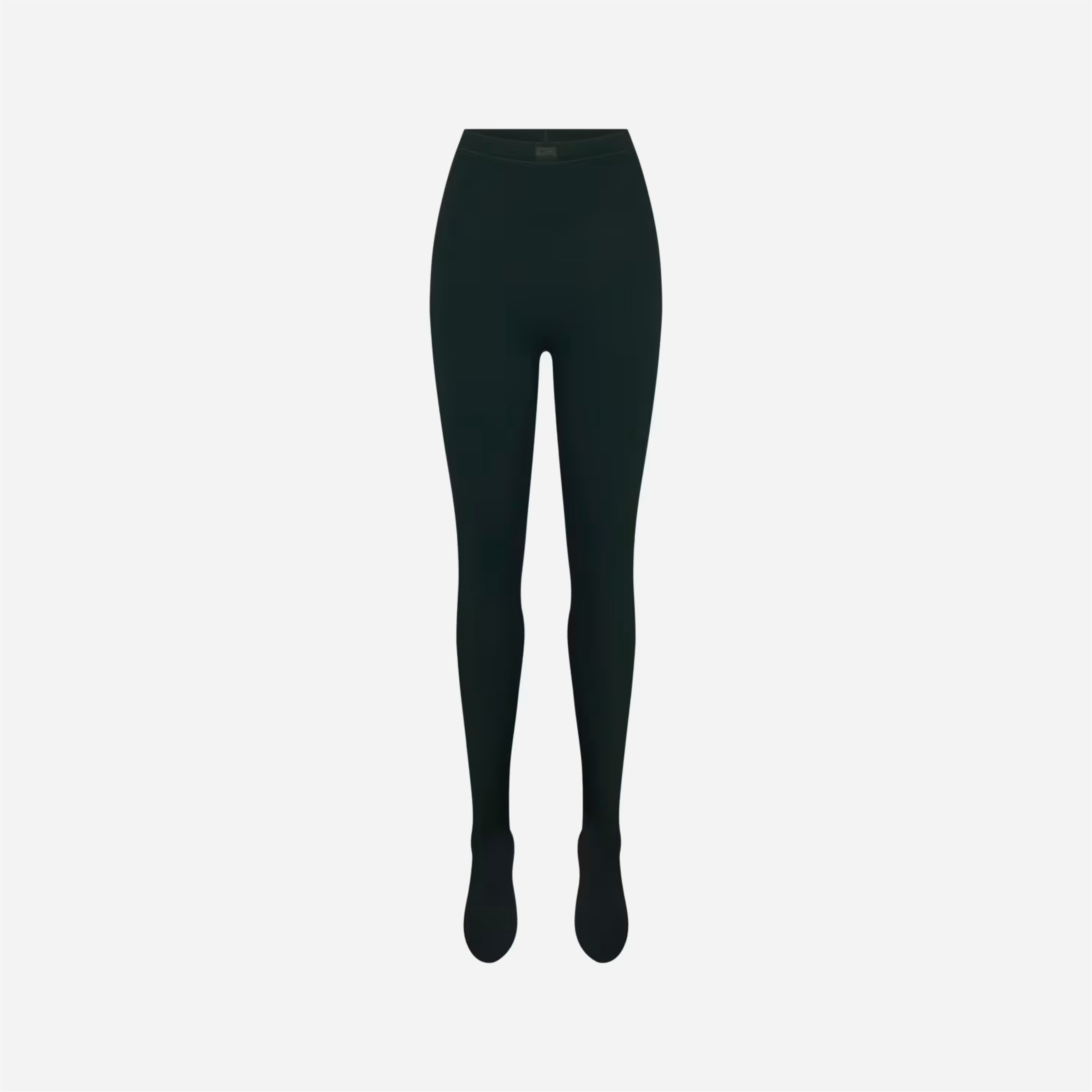 Nike X Skims Matte High-Waisted Footsie Grip Leggings Dark Teal