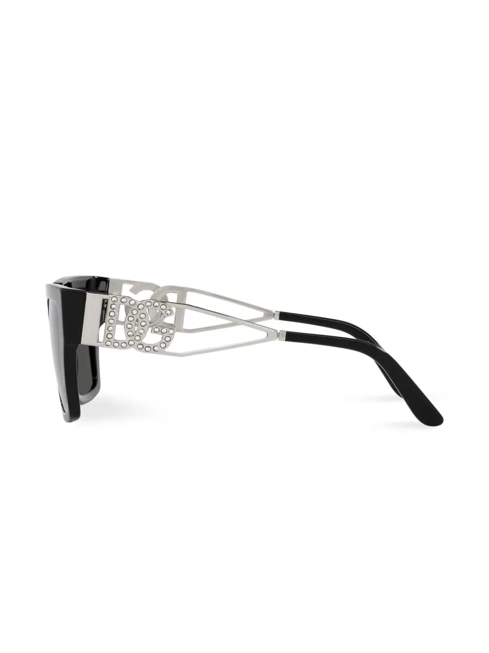 crystal-embellished square-frame sunglasses