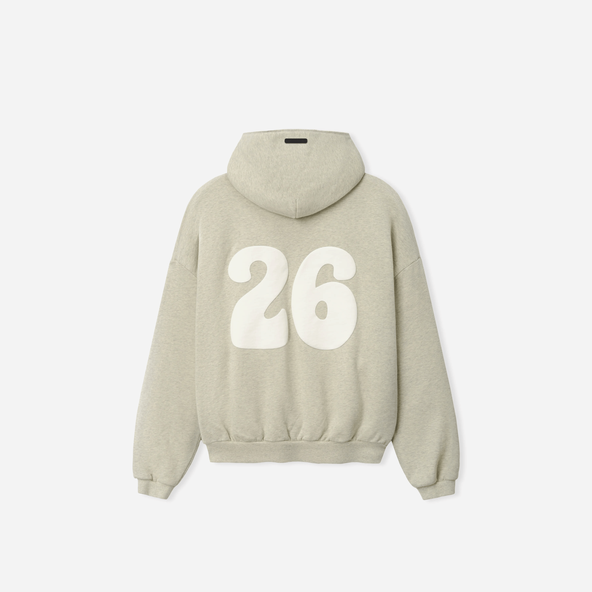 Fear Of God Essentials 90s Zip-Up Hoodie Washed Vanilla Heather