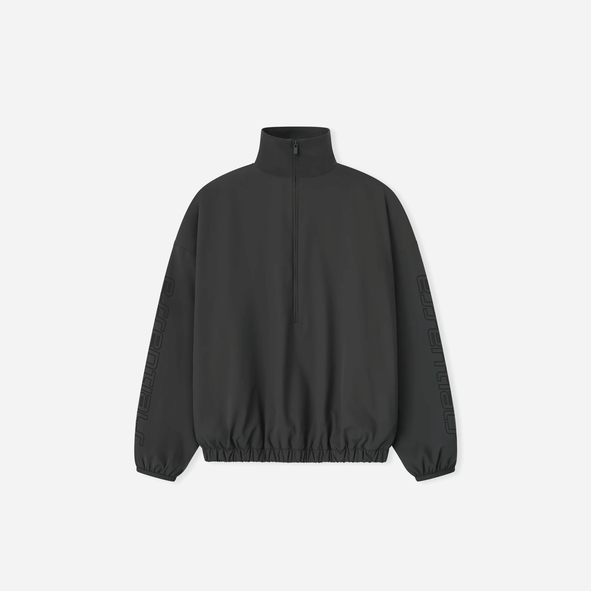 Fear Of God Essentials Tech Nylon Half Zip Track Jacket Iron Grey