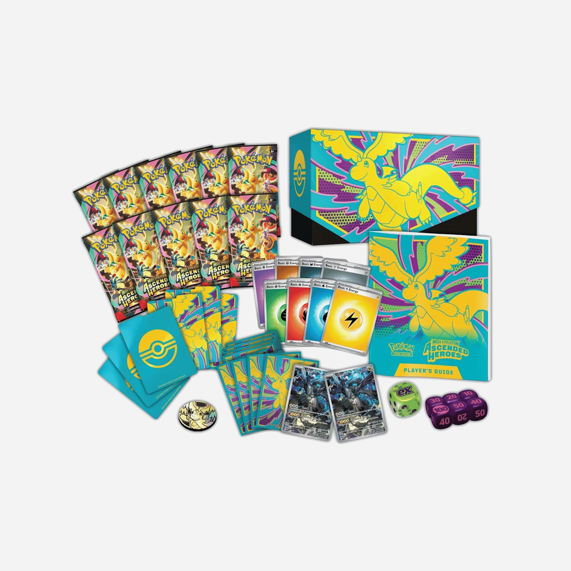 2026 Pokemon Mega Evolution Ascended Heroes Pokemon Center Elite Trainer Box 8x Lot