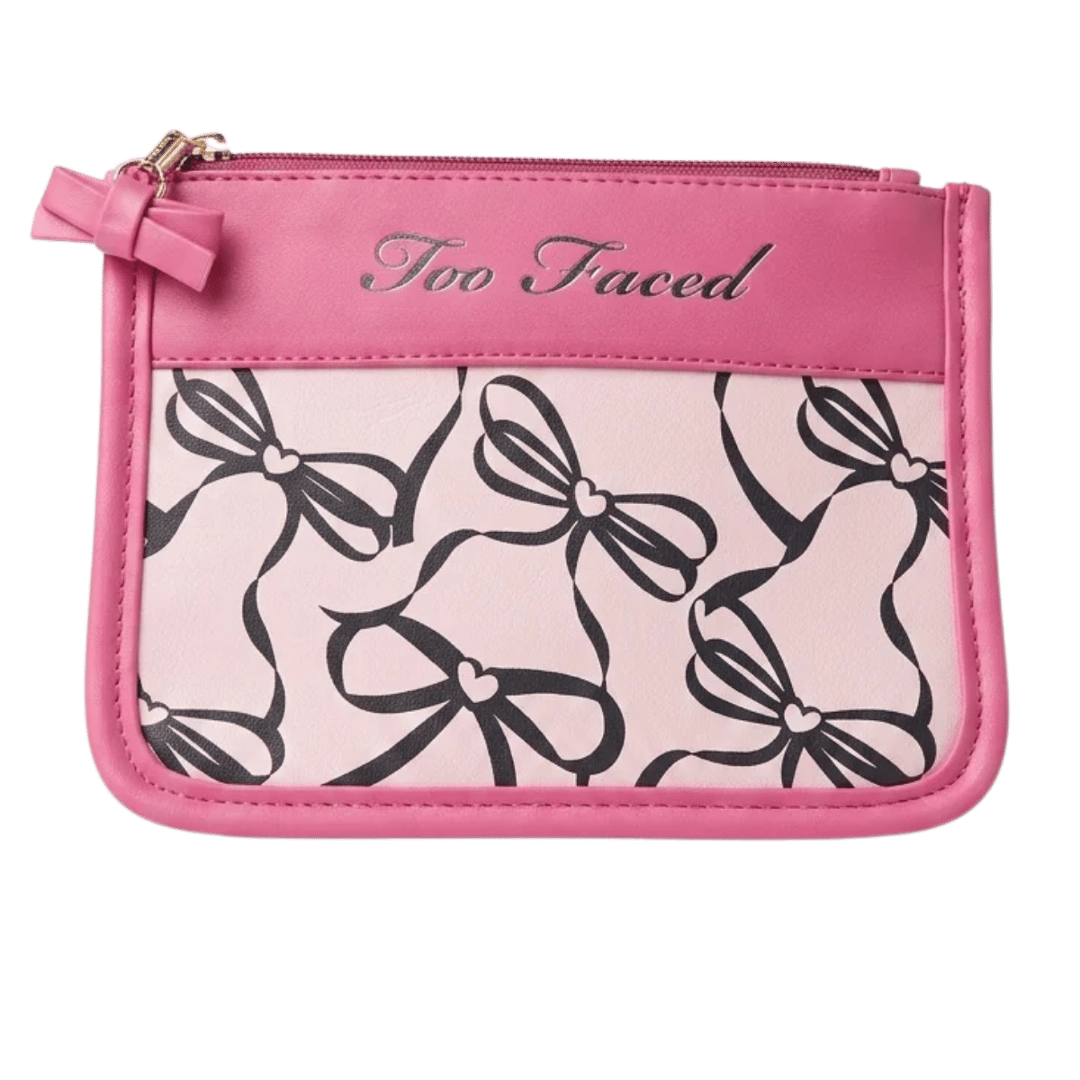 Too faced Charming Pink Bow Bag