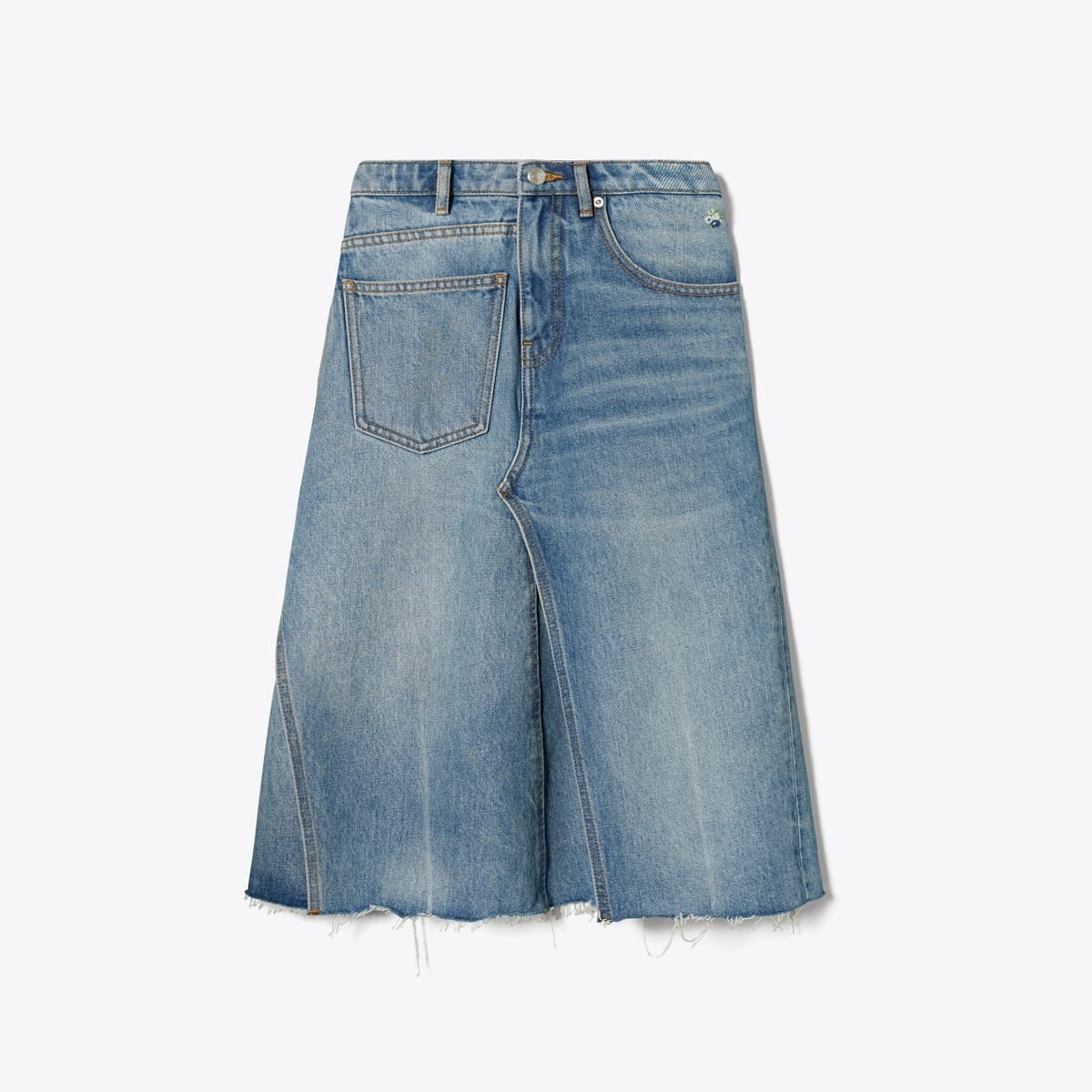 Deconstructed Denim Skirt