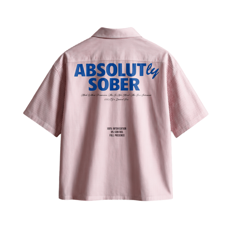 Forfksake Absolut 00 Boxy Fit Pink Striped Shirt