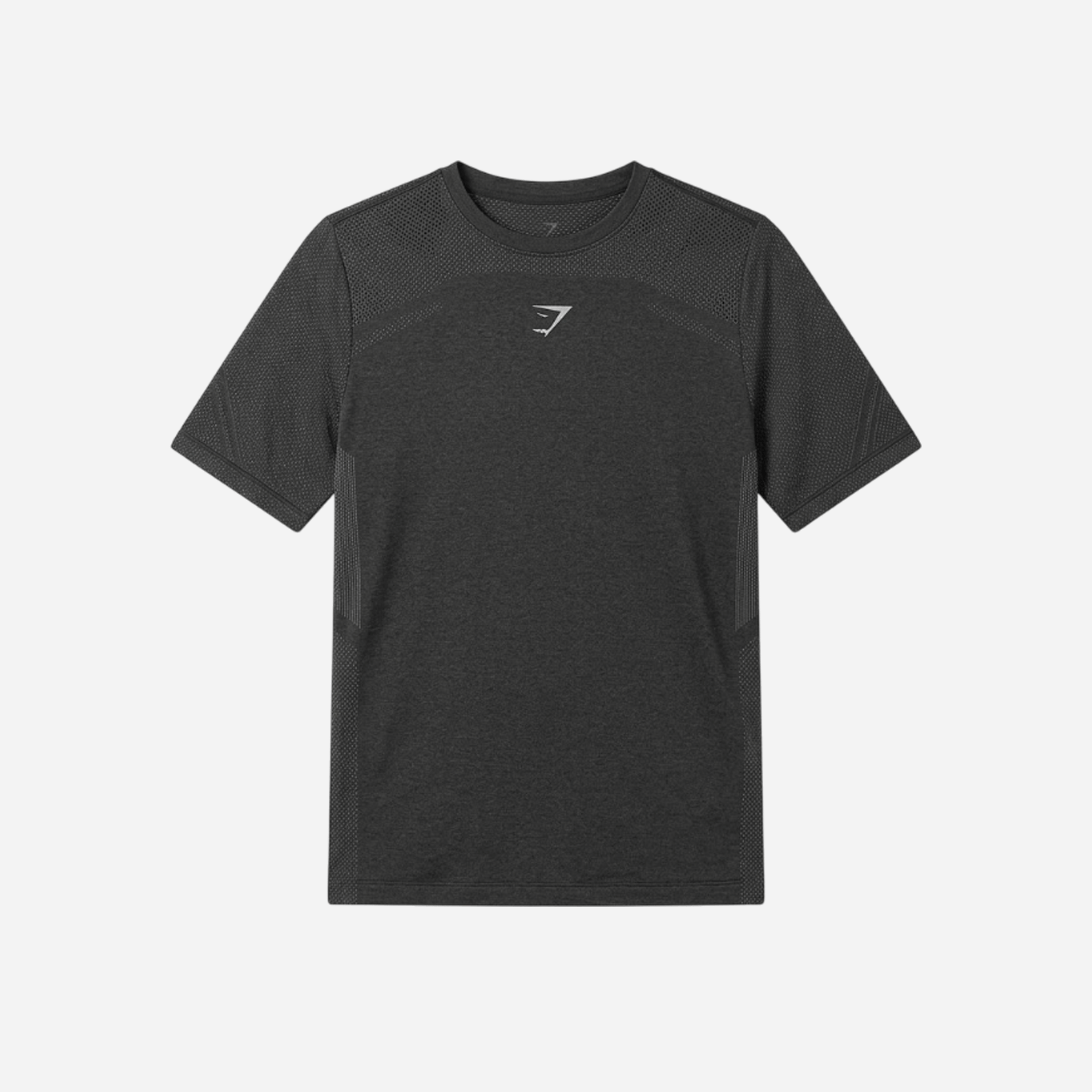 Gymshark Lightweight Seamless T-Shirt Black/Silhouette Grey