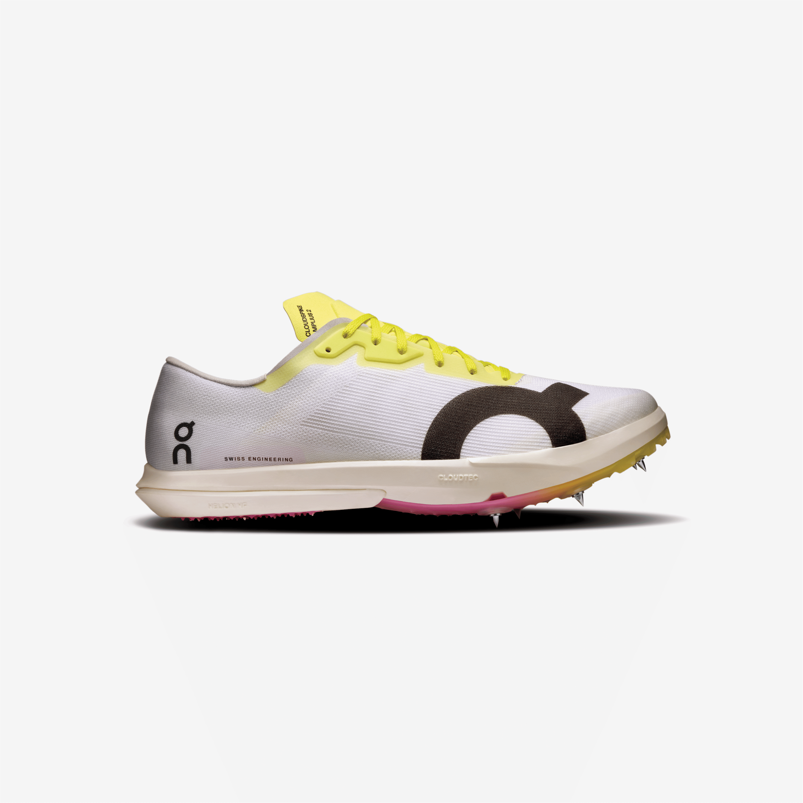 ON Running Cloudspike Amplius 2 White Raspberry