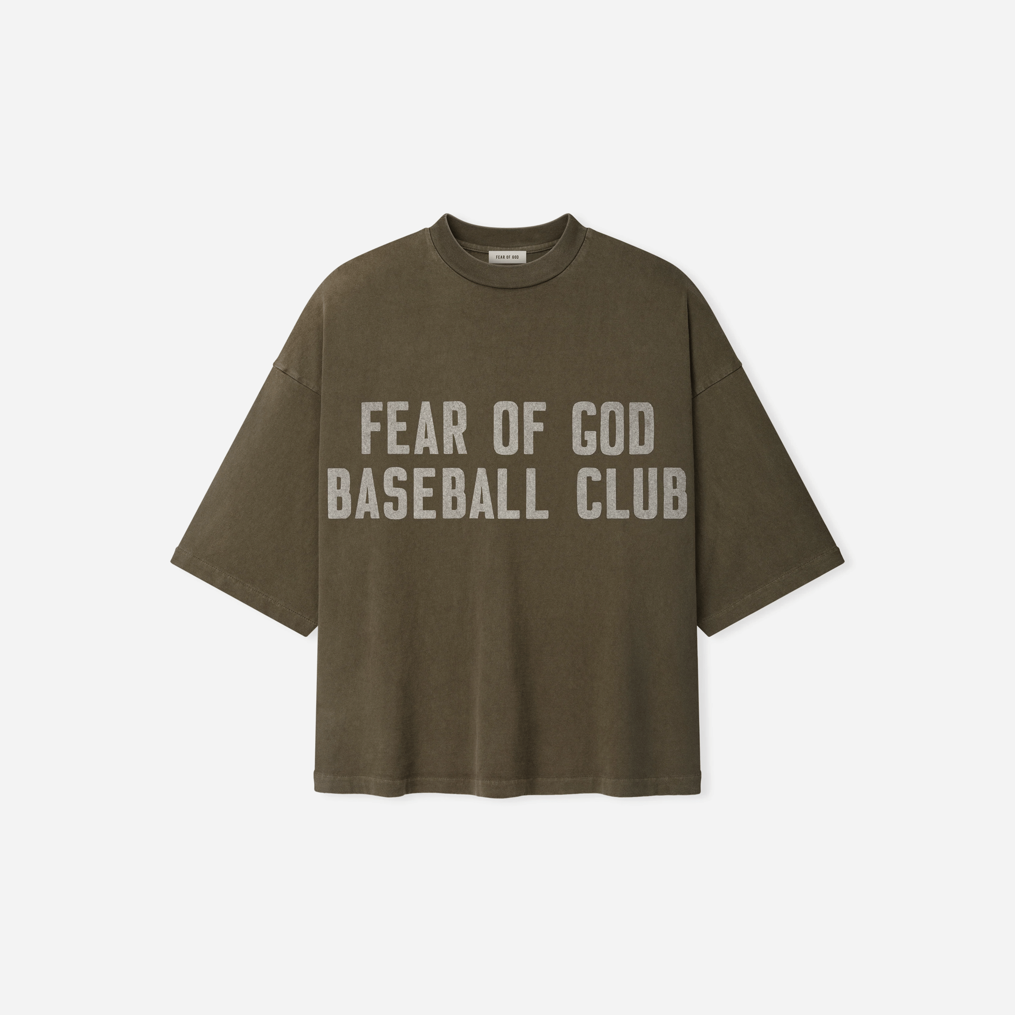Fear Of God Baseball Club T-Shirt Faded Brown
