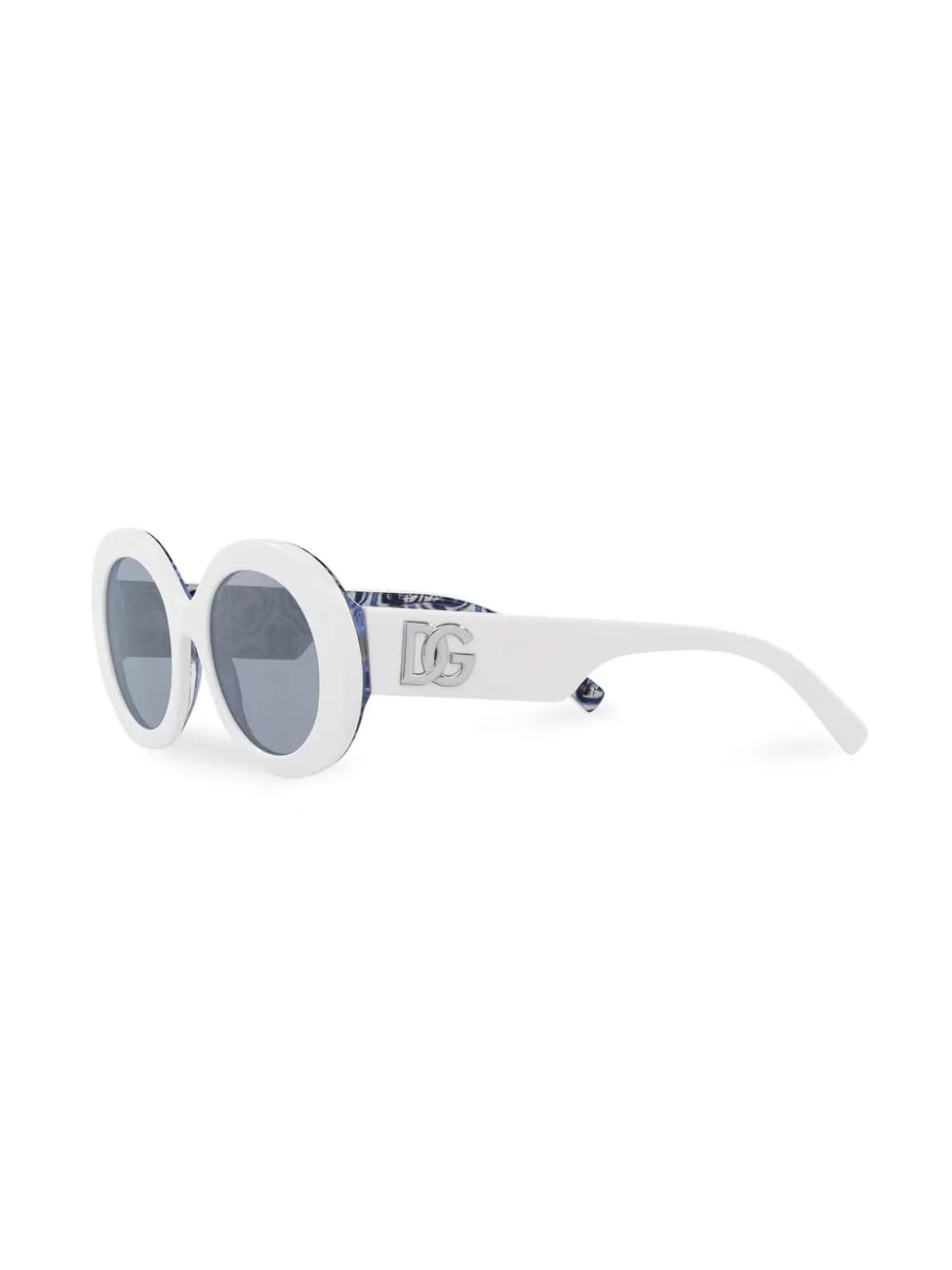 logo-embossed round-frame sunglasses