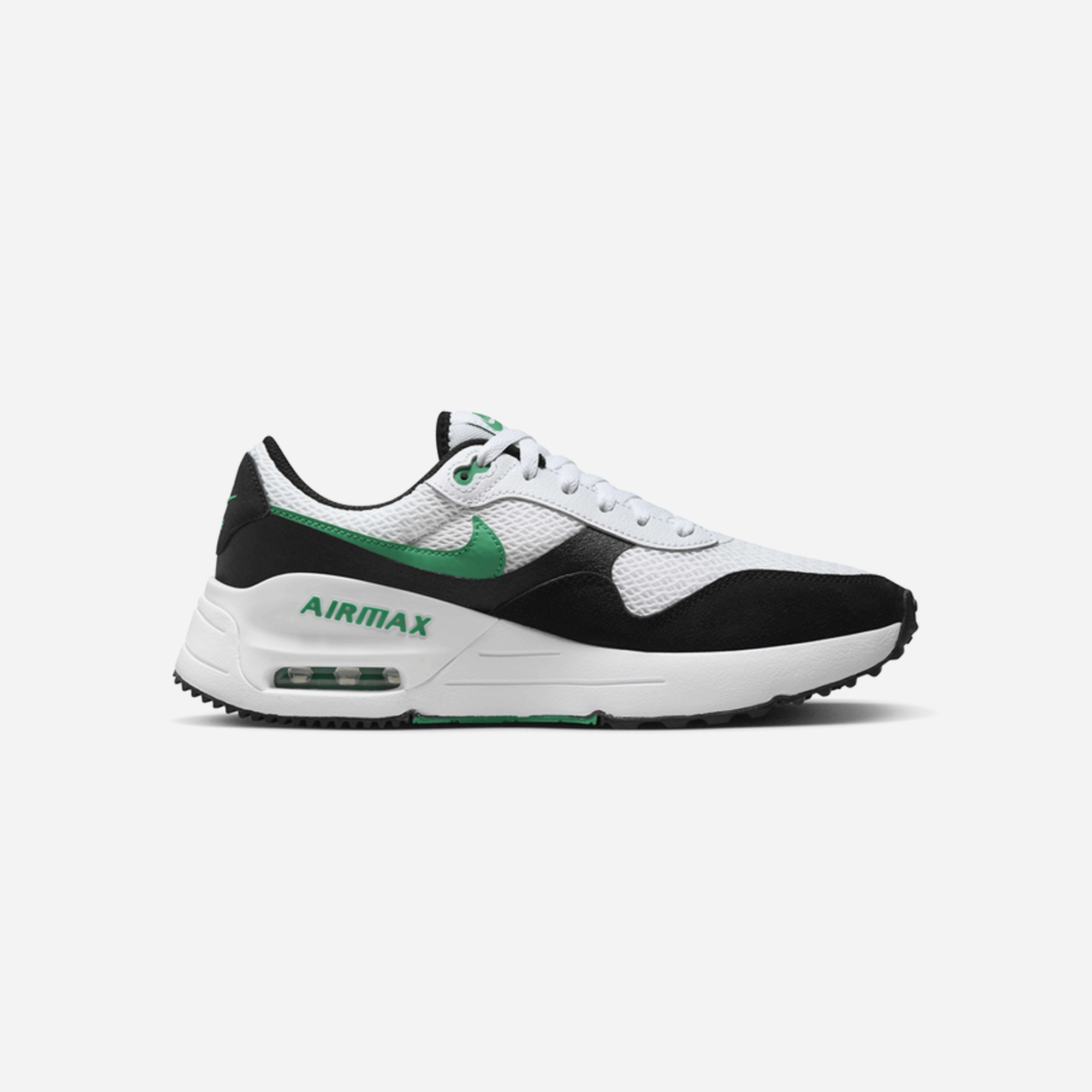 Nike Air Max SYSTM White Black Stadium Green