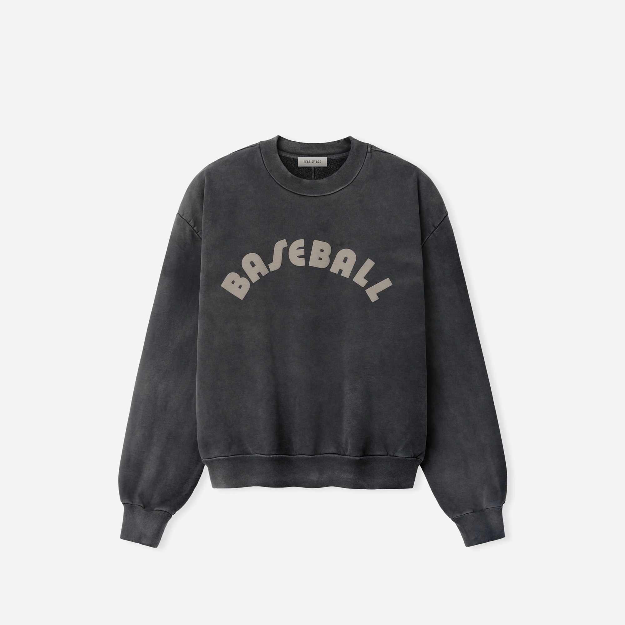 Fear Of God Baseball Classic Half Raglan Sweatshirt Off Black