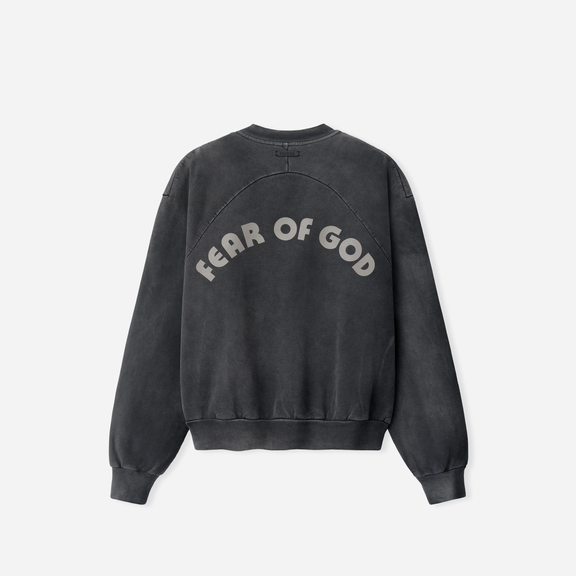 Fear Of God Baseball Classic Half Raglan Sweatshirt Off Black