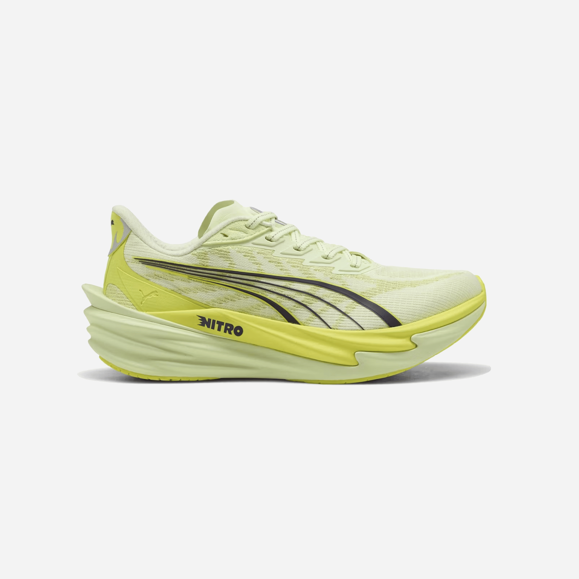 Puma Deviate NITRO 4 WMNS Road Running Shoes Apple Spritz Lux Lime