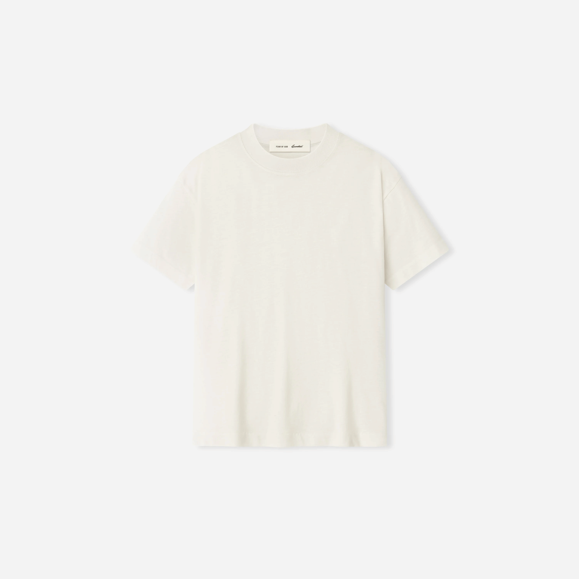 Fear Of God Essentials Kids Signature Classic T-Shirt Ivory