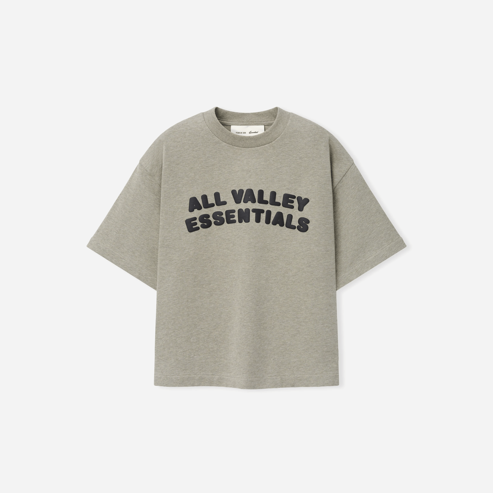 Fear Of God Essentials Kids Merch T-Shirt Boxy Fit Seal Heather