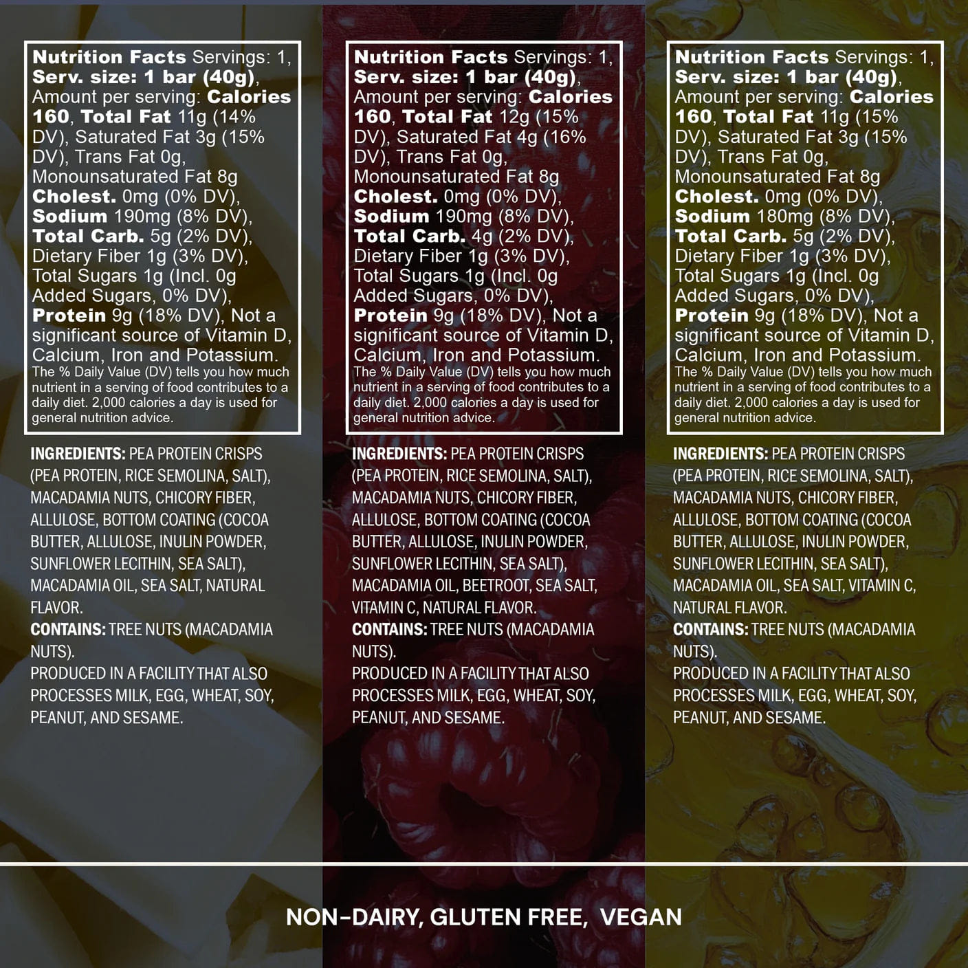 Blueprint Bryan Johnson Macadamia Protein Bar Variety