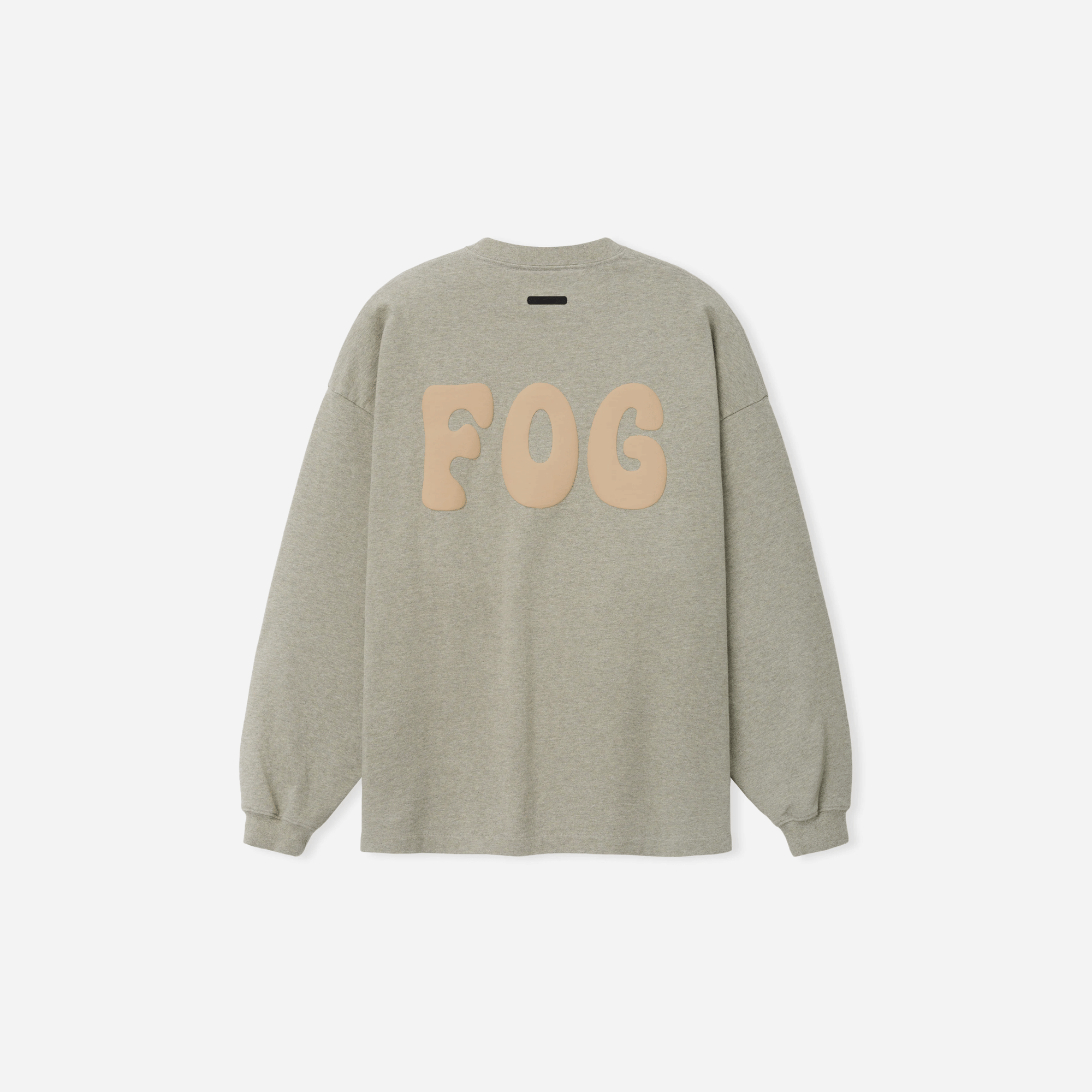 Fear Of God Essentials Heavy Jersey Merch Long Sleeve T-Shirt Washed Seal Heather