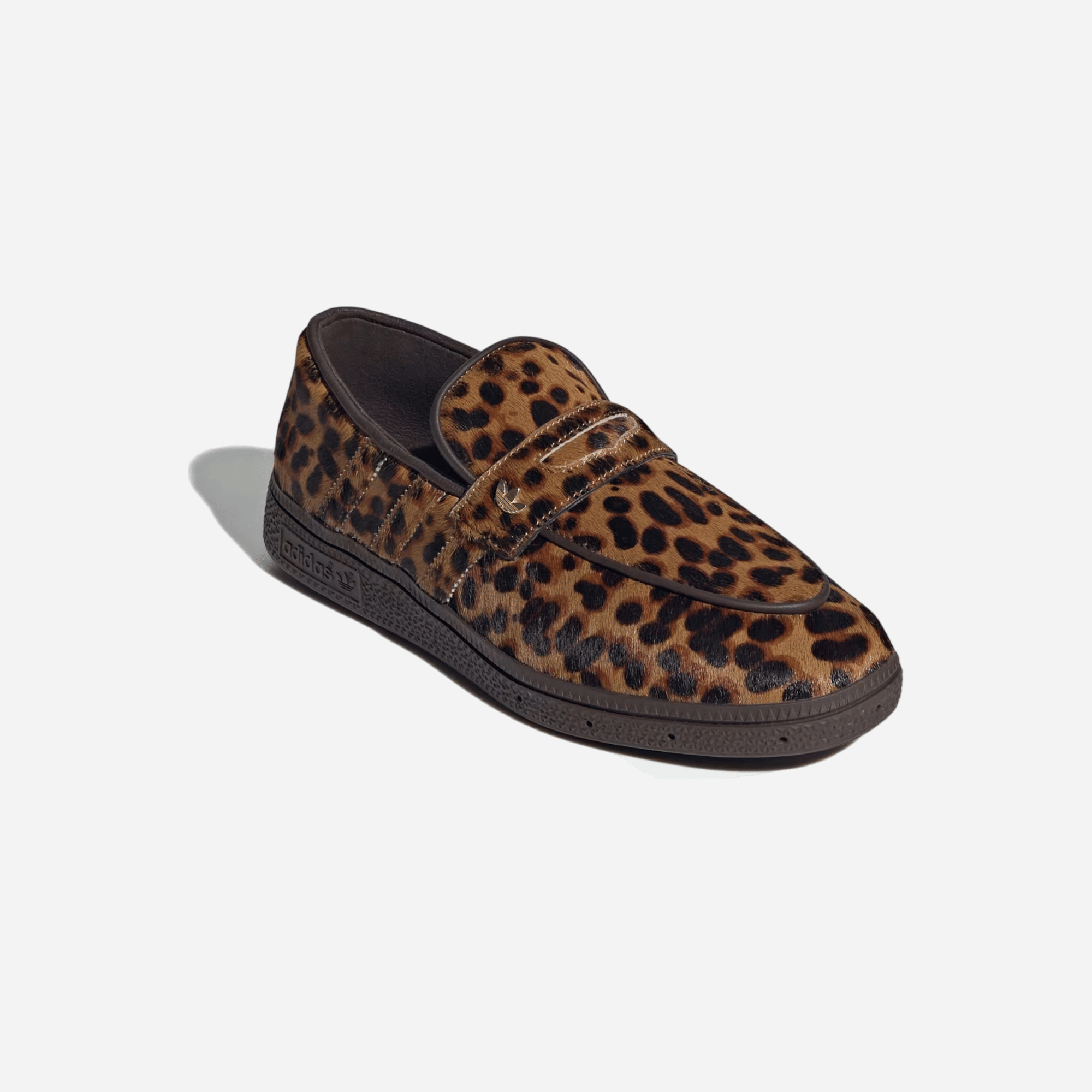 Adidas Handball Spezial Loafer Leopard Print Dark Brown Womens