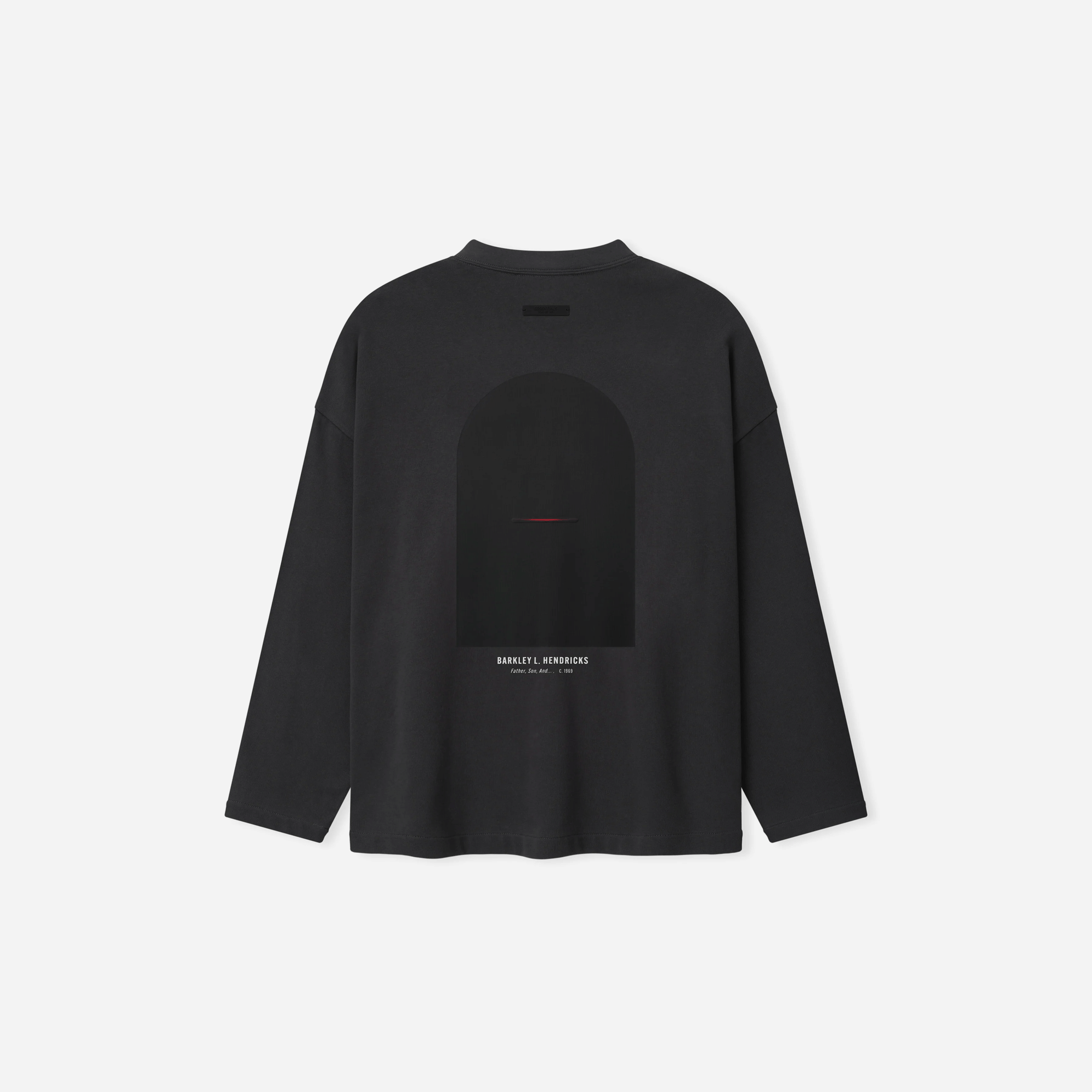 Fear Of God Essentials NBA X Barkley Hendricks Long Sleeve V-Neck Tee Faded Black