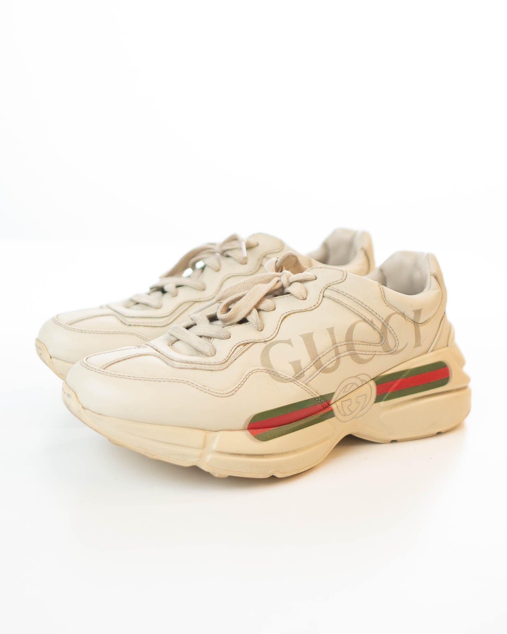 Gucci Women's Rhyton Logo Sneaker (UK 7.5)