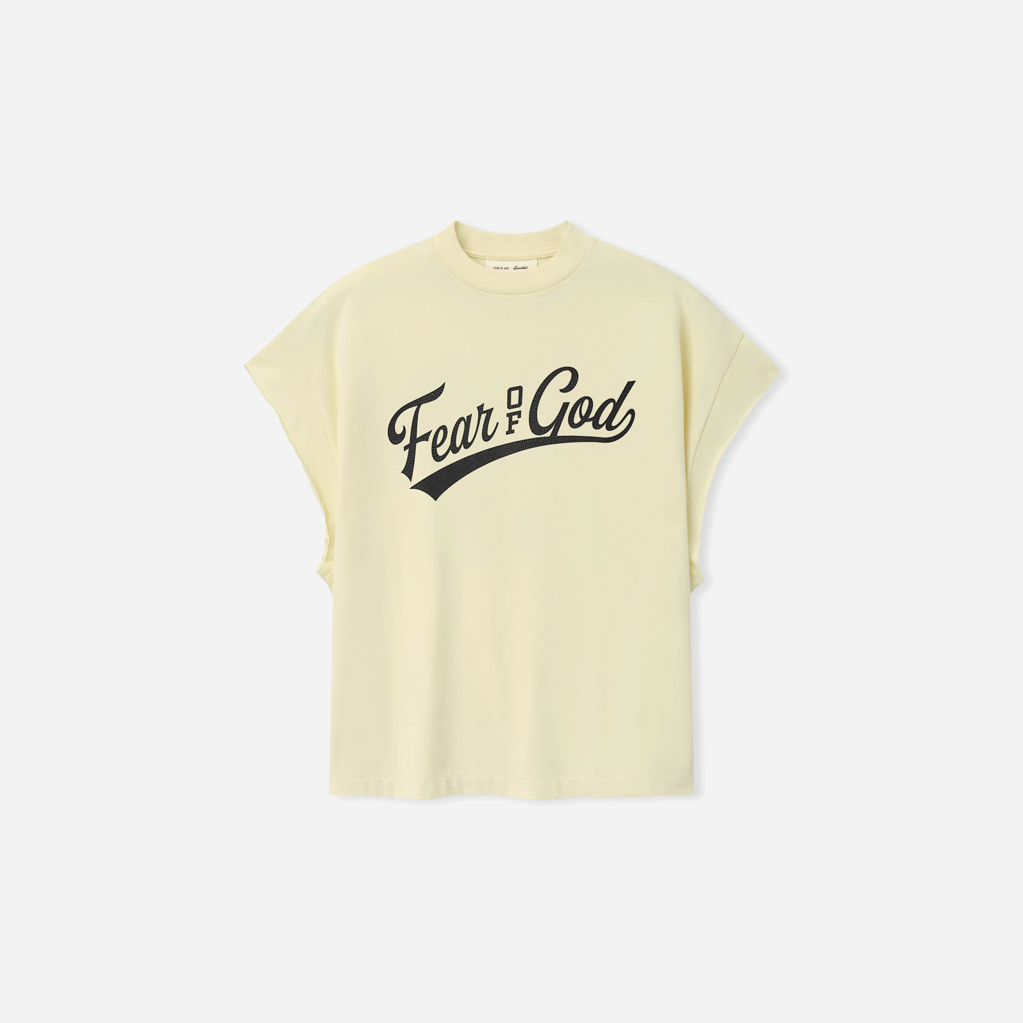 Fear Of God Essentials Cut Off 90s T-Shirt Chalk