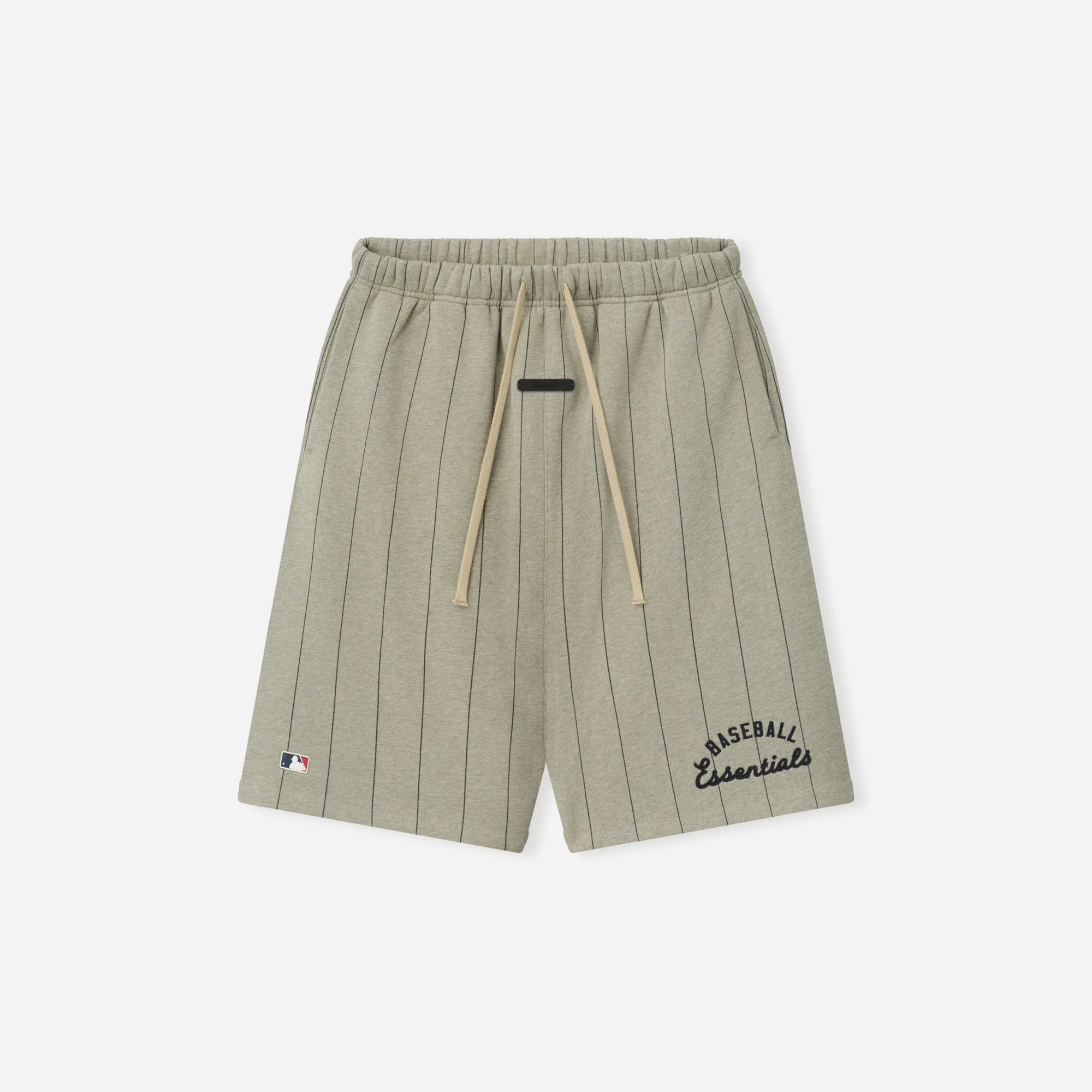 Fear Of God Essentials MLB 90's Sweatshort Seal Heather W Black Pinstripes