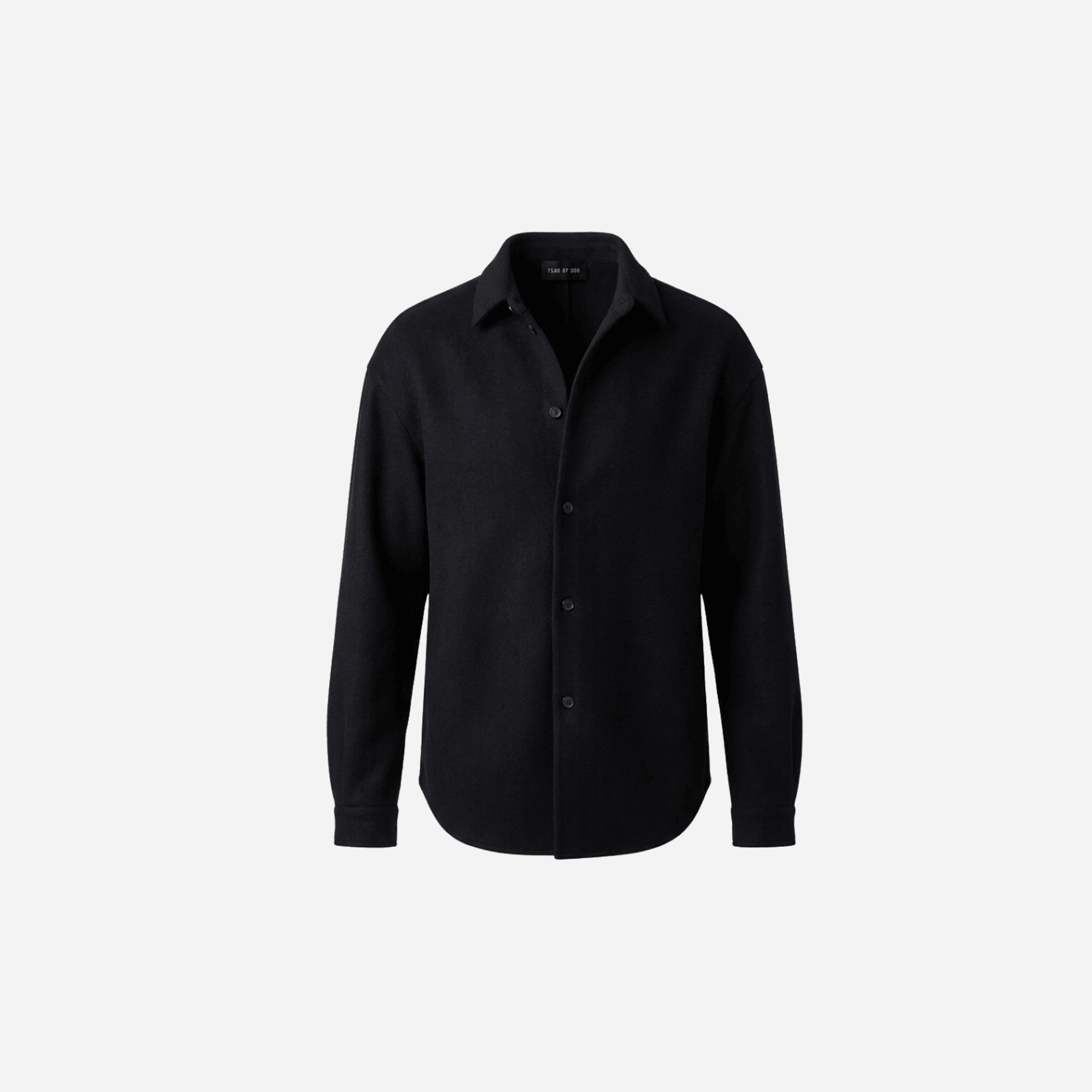 Fear Of God Double Face Wool Cashmere Relaxed Shirt Black