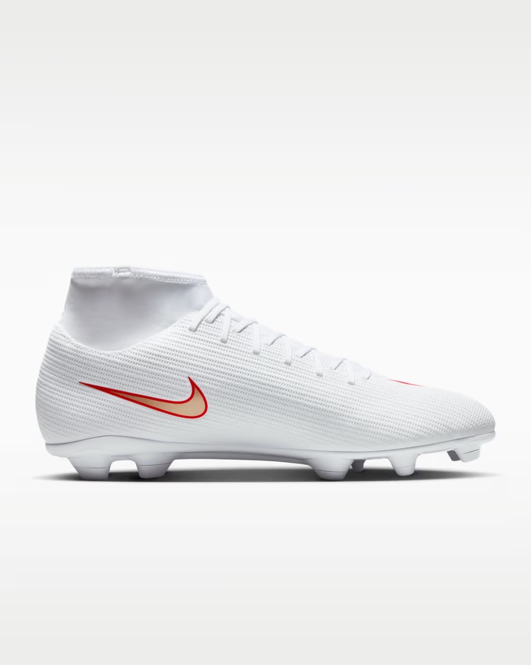 Nike Mercurial Superfly 11 Club Multi-Ground High-Top Soccer Cleats White/Bright Crimson/Blur