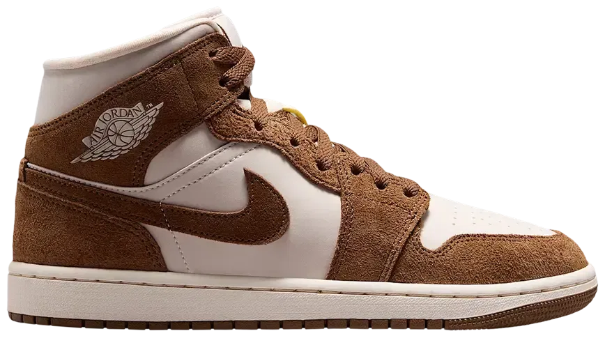 Wmns Air Jordan 1 Mid 'Light British Tan Chalk'