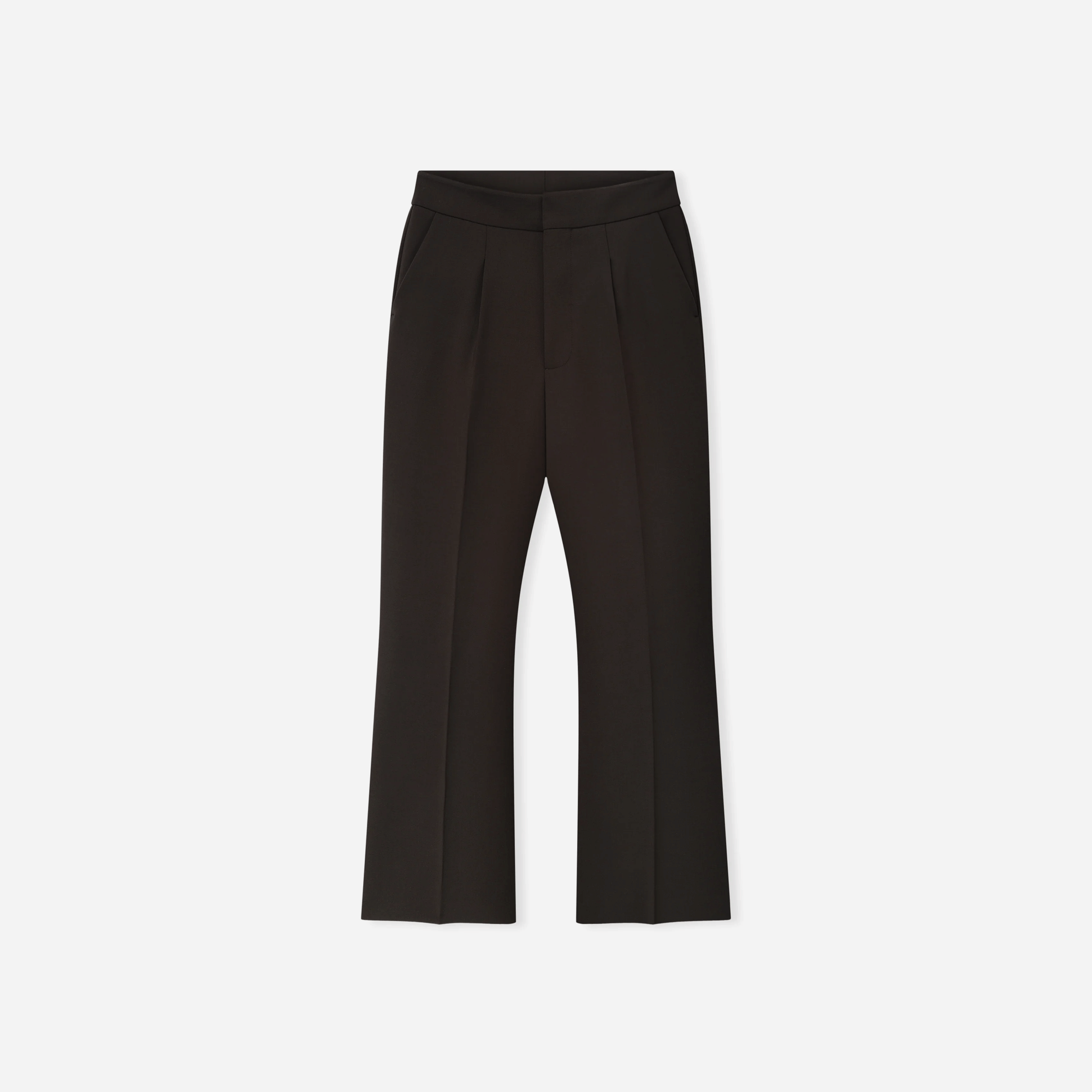 Fear Of God Double Weave Wool Tailored Flared Pants Brown