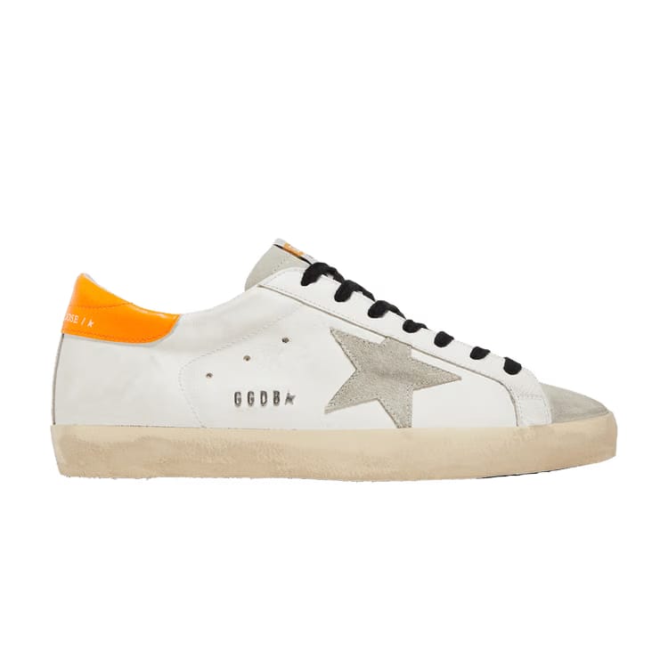 Golden Goose Superstar White Orange Fluo
